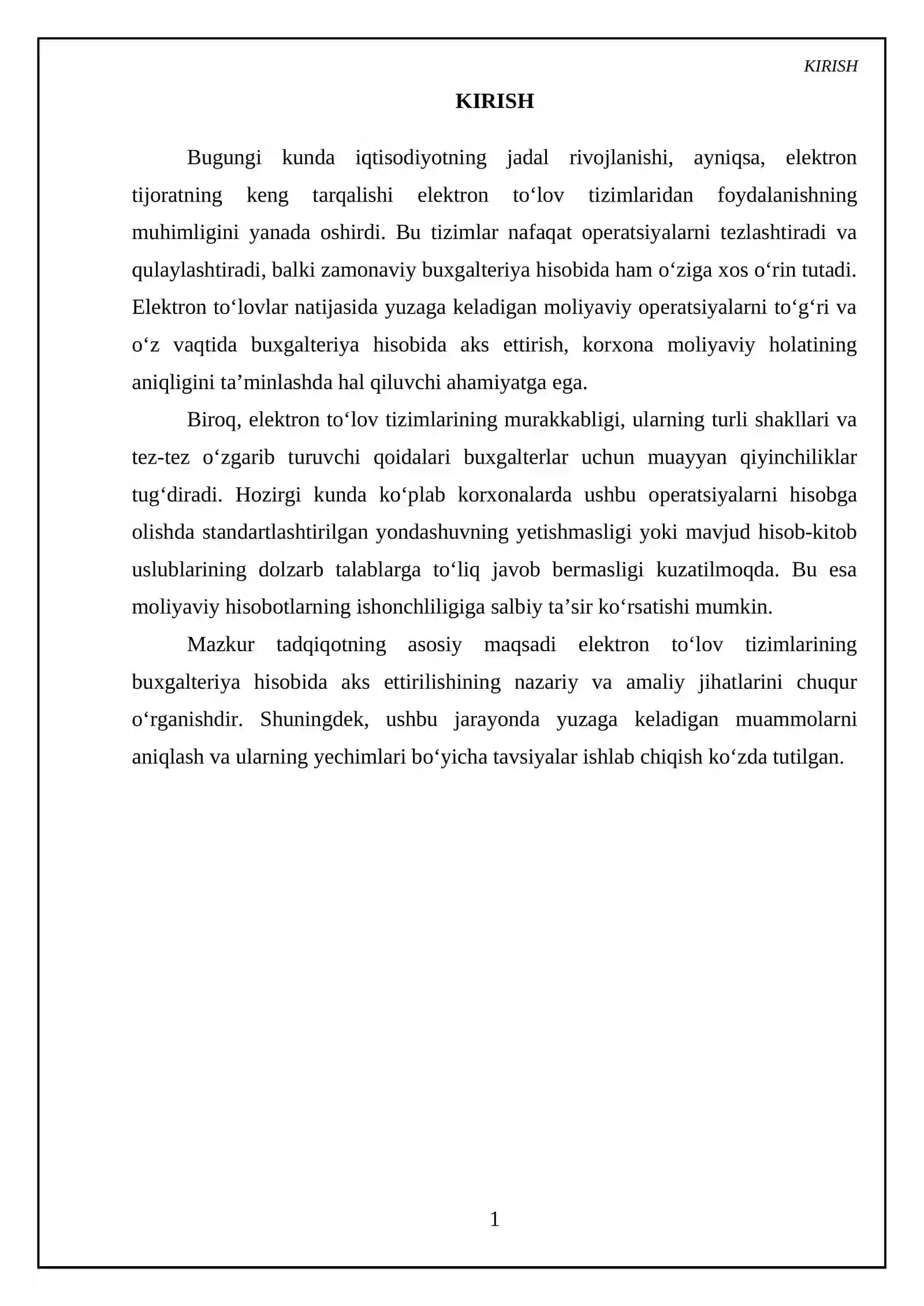 Elektron toʻlov tizimlarining buxgalteriya hisobida aks ettirilishi 3