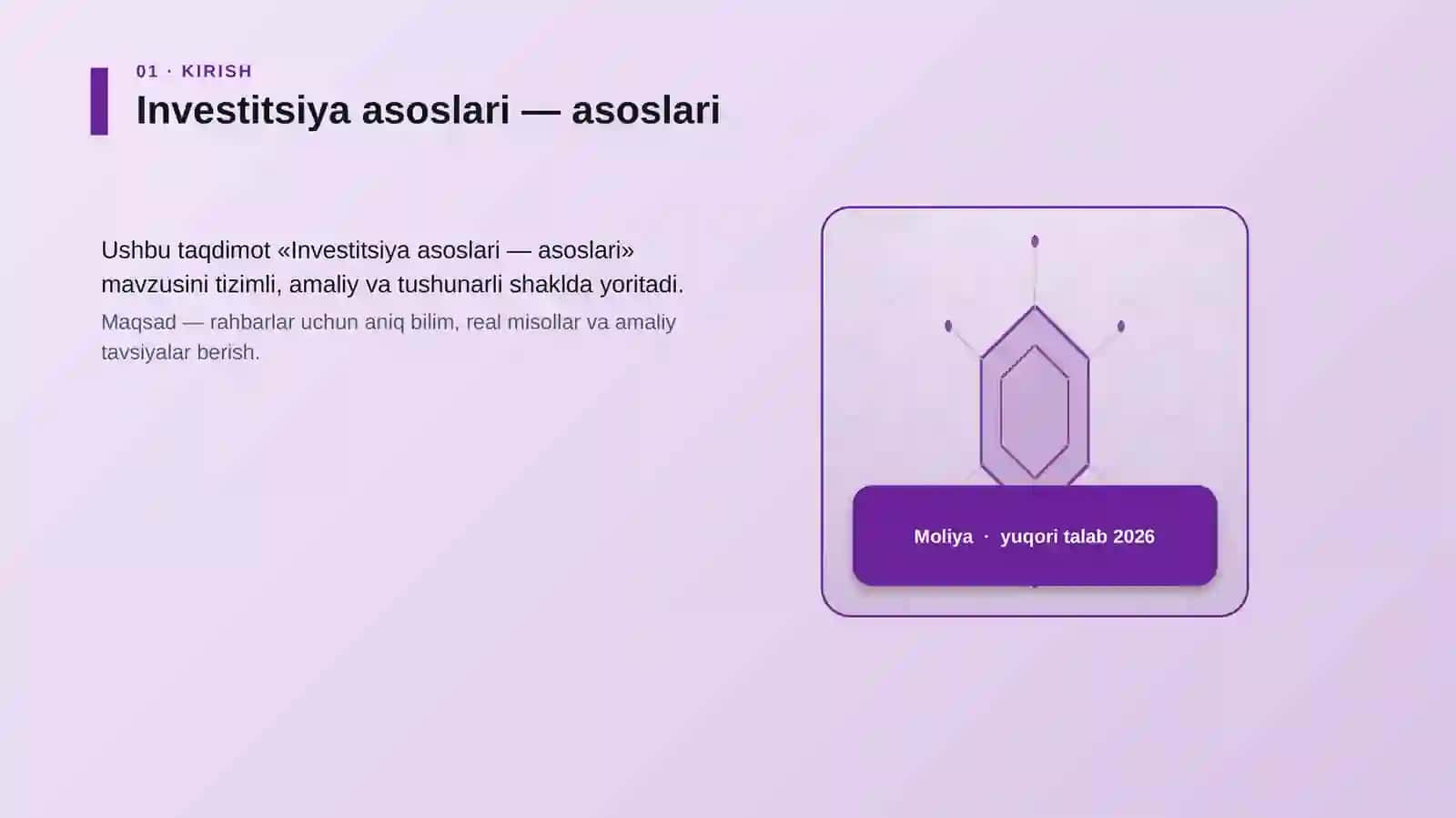 Investitsiya asoslari — asoslari 3
