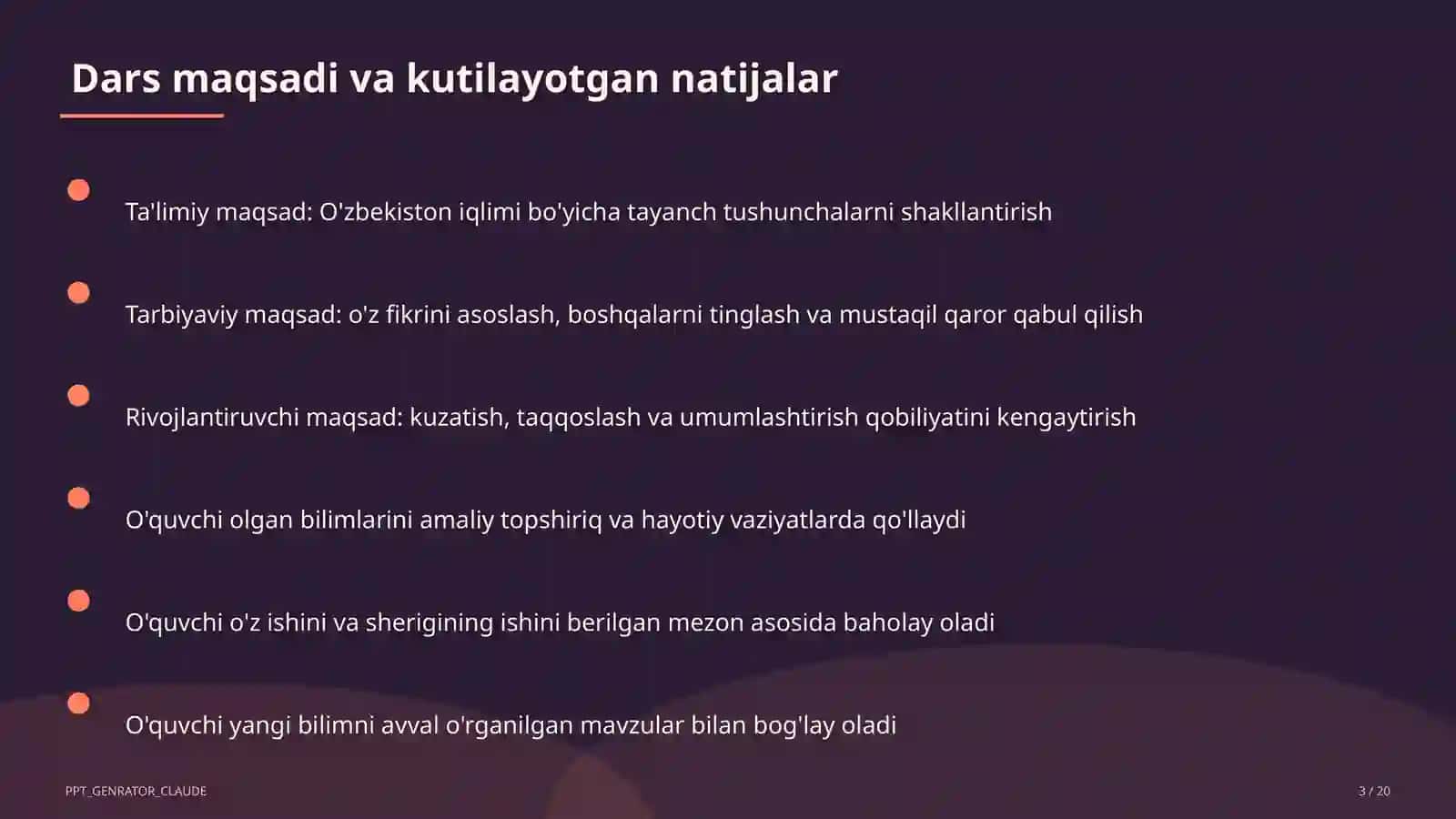 O'zbekiston iqlimi (8-sinf) 3