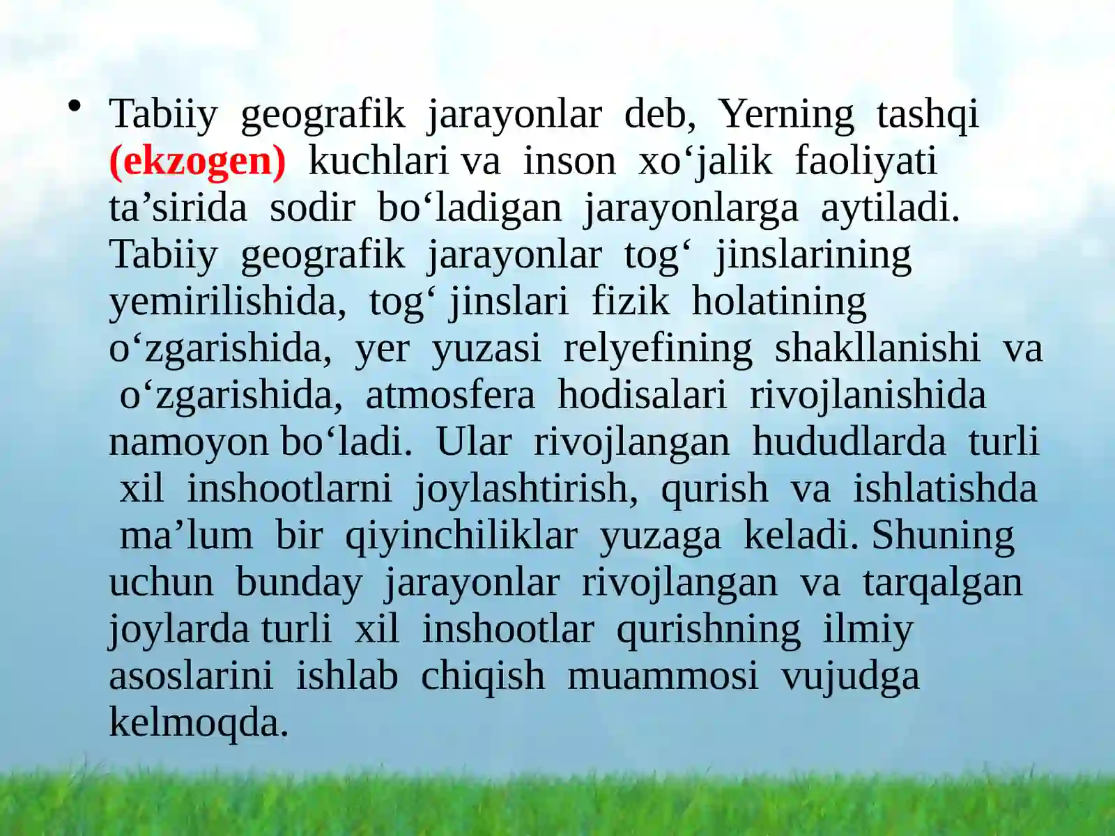 TABIIY GEOGRAFIK JARAYONLAR 3