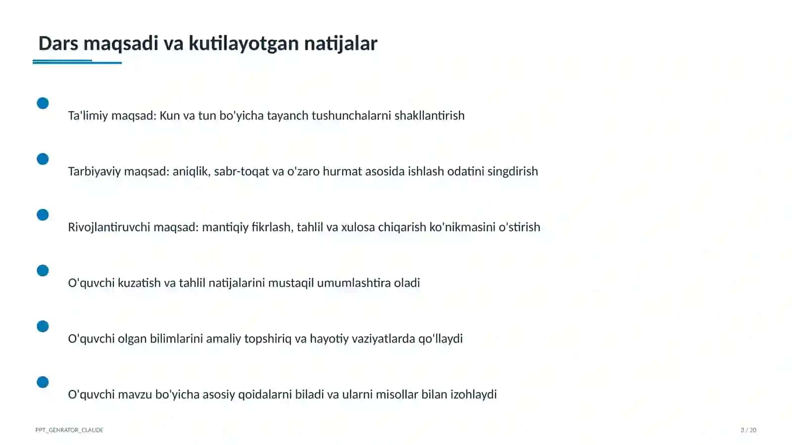 Kun va tun (1-sinf) 3