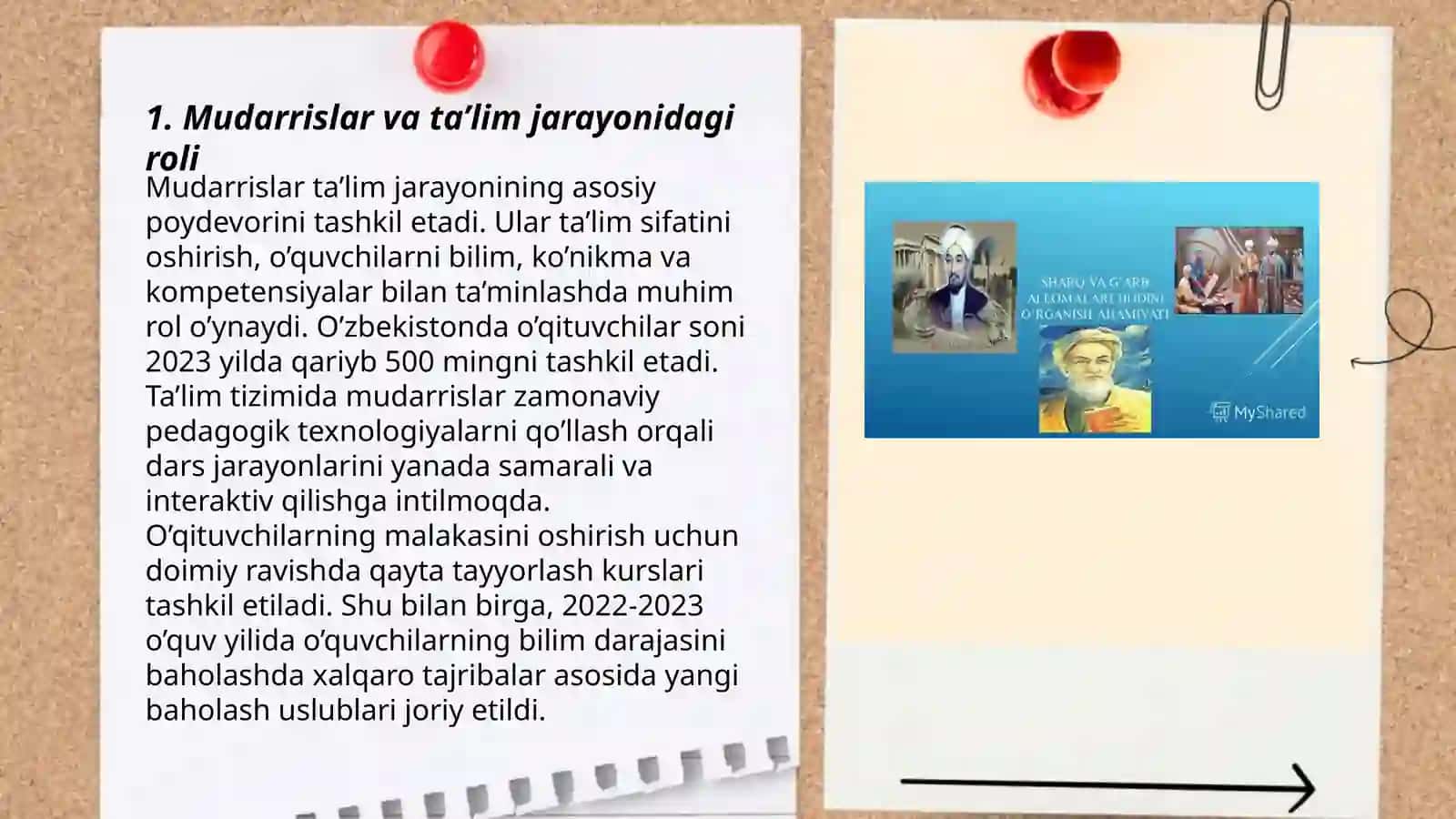 Sharq allomalarining asarlarida mudarrislar mehnati toʻgrisida ilgor pedagogik fikrlar 3