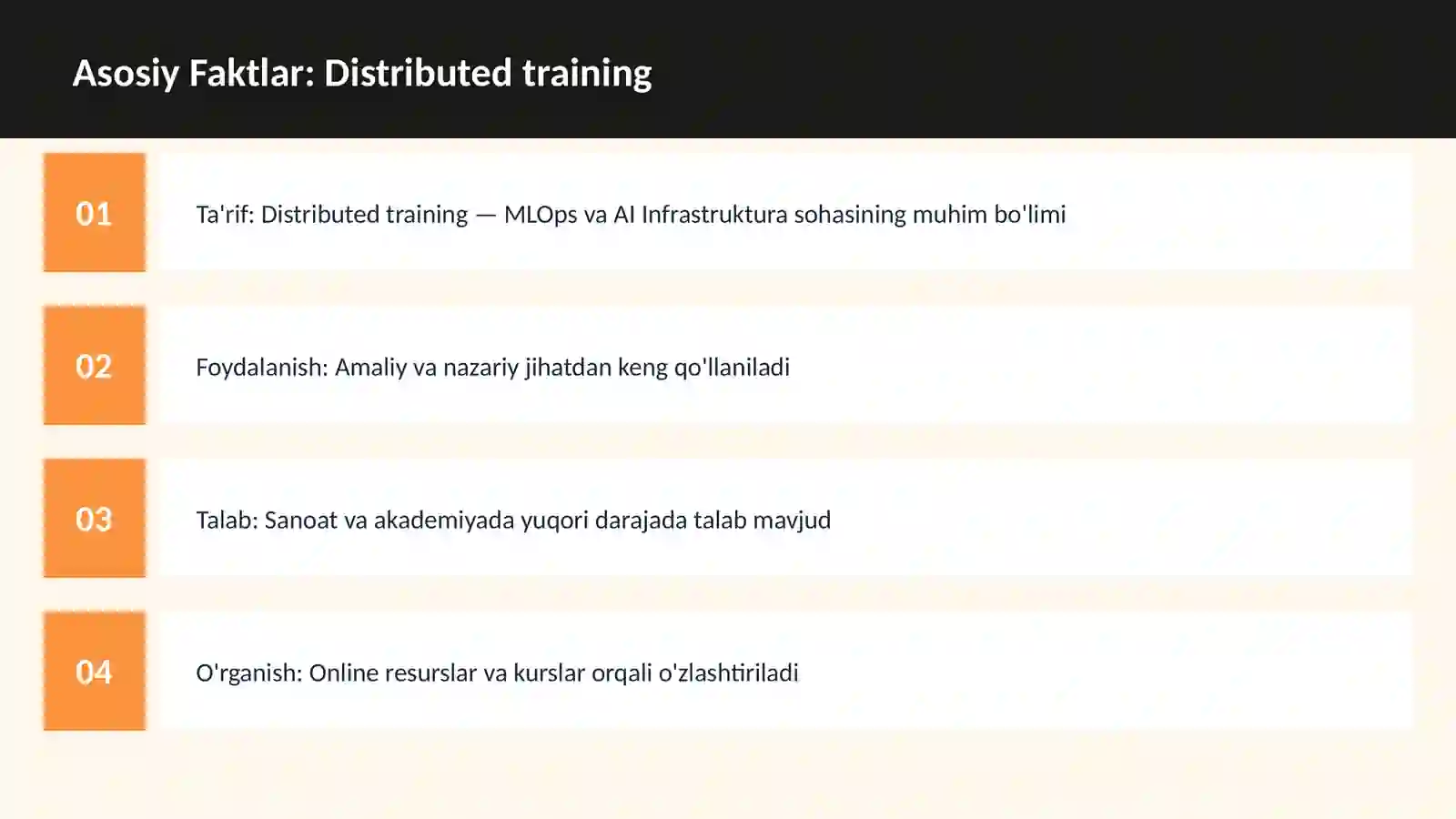 Distributed training 3