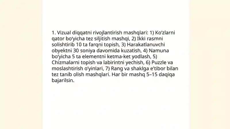 Diqqatni rivojlantiruvchi psixologik mashg‘ulotlar 3