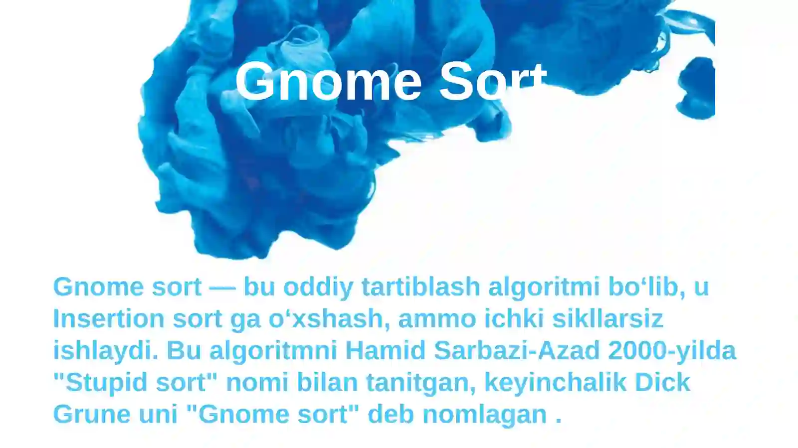 Gnome sort 3