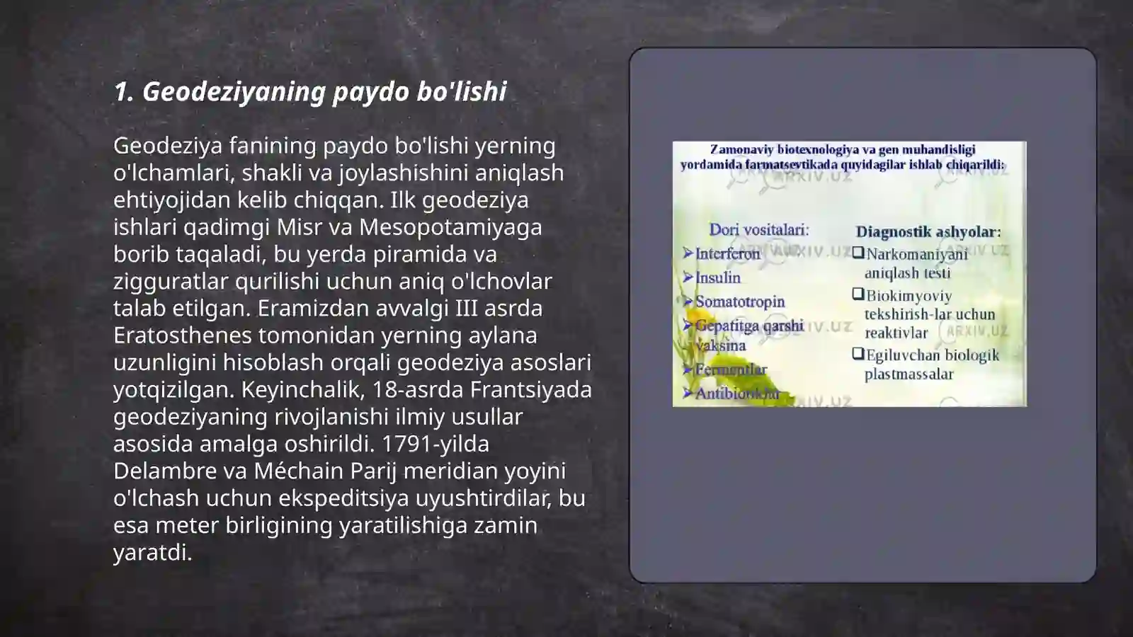 Geodeziya fanining tarixi haqida 3