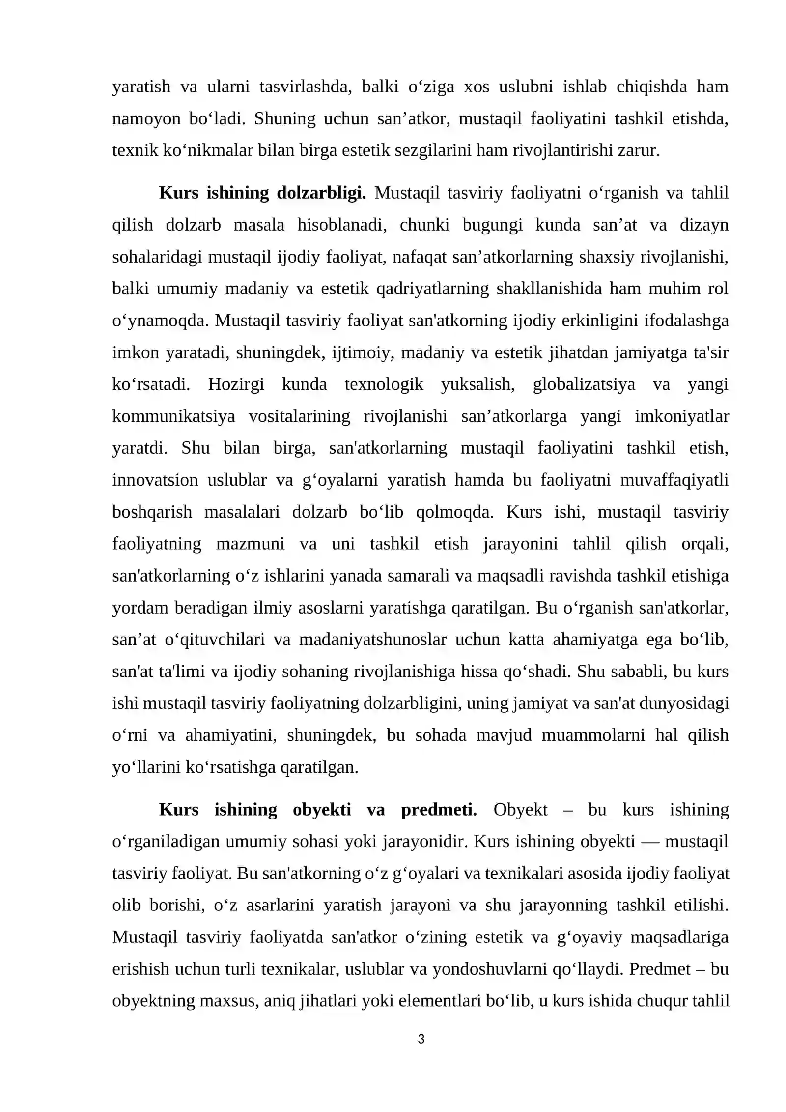 Mustaqil Tasviriy faoliyatning mazmun-mohiyati va tarixi 3