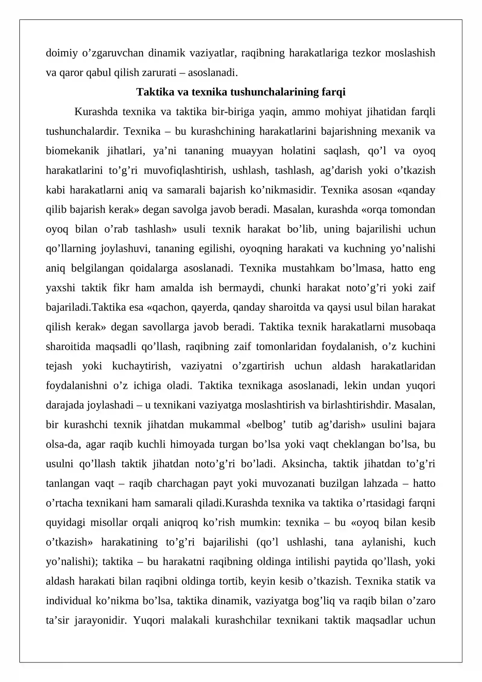 Kurashda taktik tayyorgarlik to’g’risida tushuncha 3