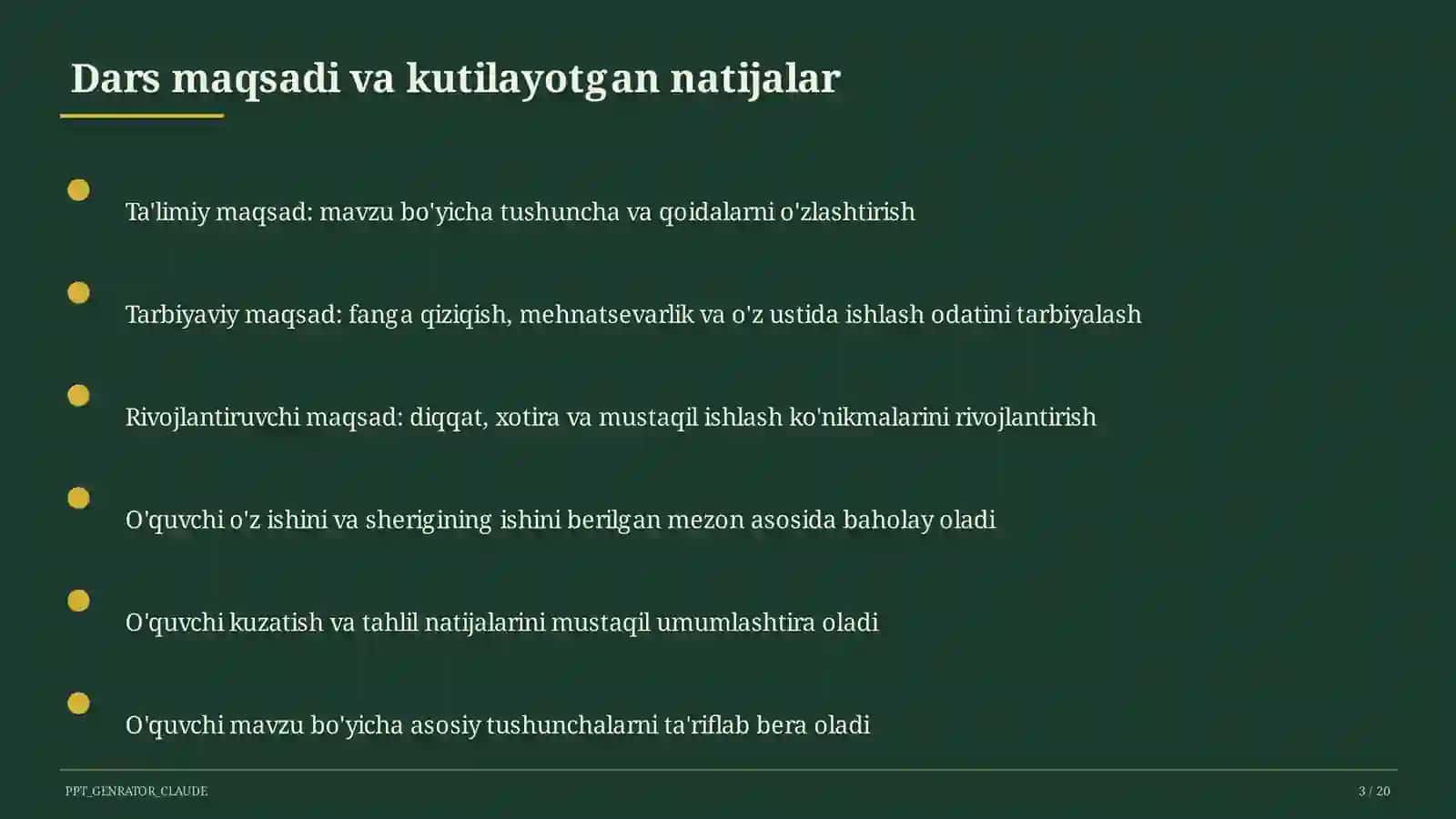 Huquq va iqtisodiyot asoslari (9–11) — o'qituvchilar uchun 3