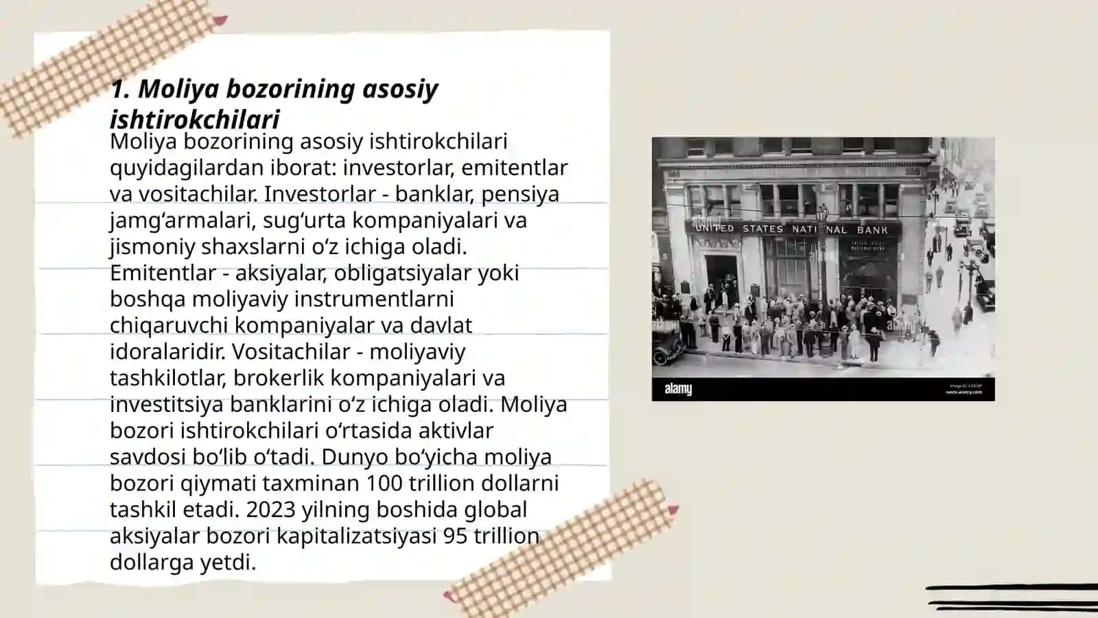 Moliya bozorining professional ishtirokchilari 3