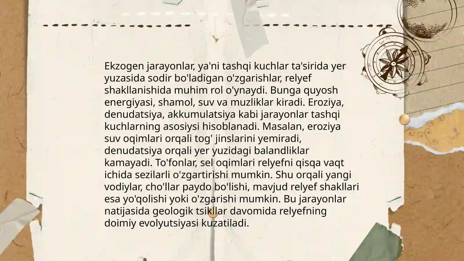 Ekzogen jarayonlar 3
