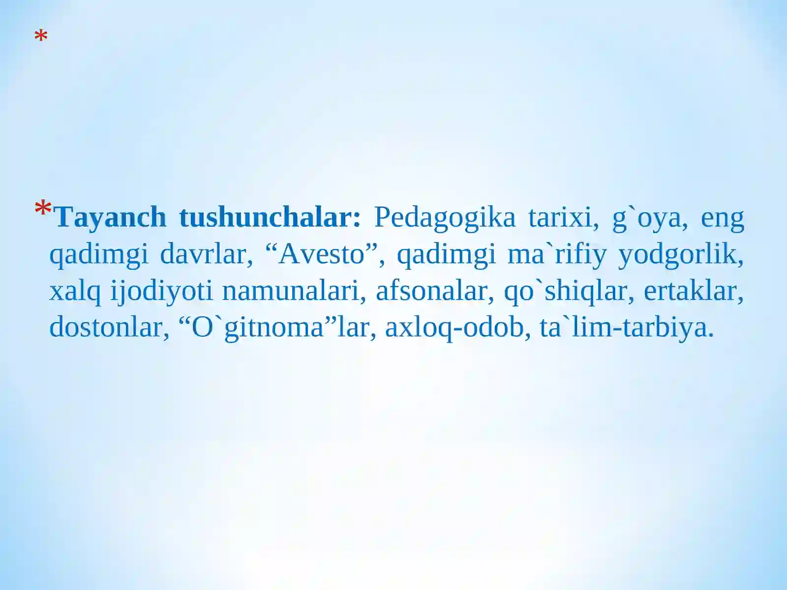 Pedagogika tarixi fan sifatida. Ibtidoiy jamoada tarbiya. Eng qadimgi davrlardan VII asrgacha ta’lim 3