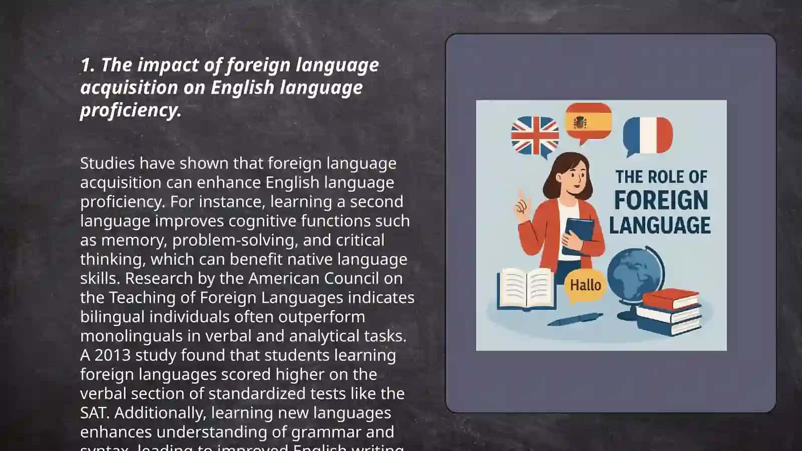 The role of foreign language Shahina Jo’raqulova 3