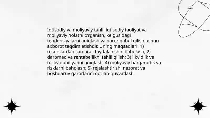 Iqtisodiy va moliyaviy tahlilning metodologik asoslari 3