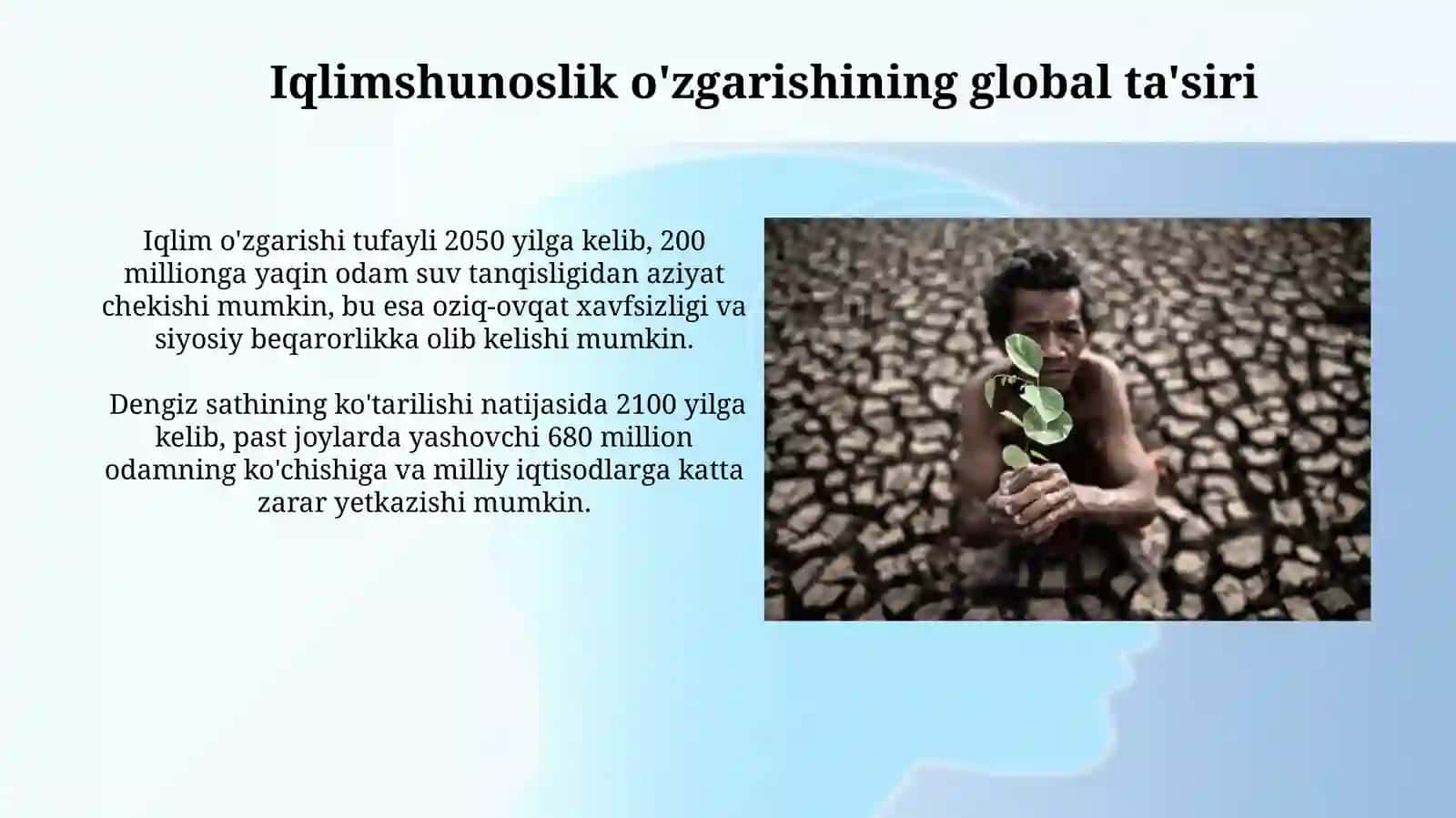 Iqlim oʻzgarishining global oqibatlari 3