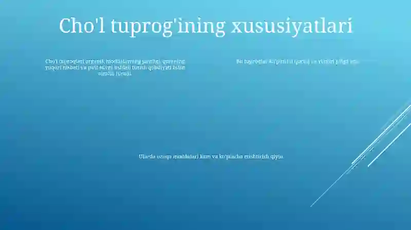 Chala ChoʻL Tuproqlari 3