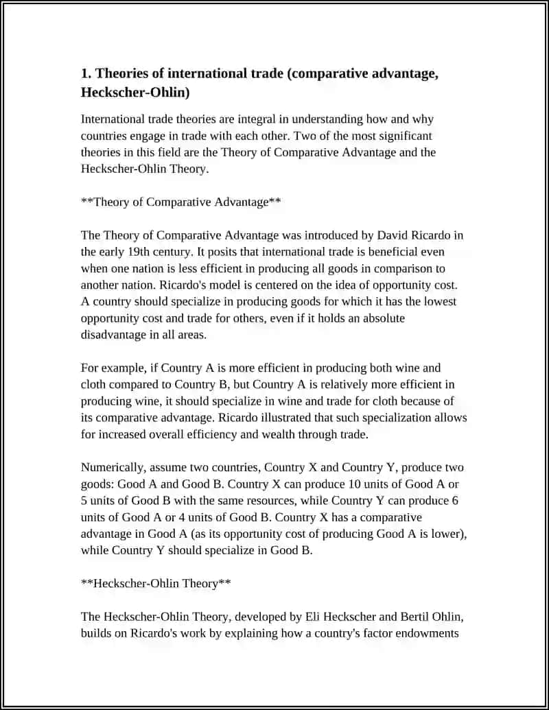 MUSTAQIL ISH: TRADE AND THE GLOBAL ECONOMY 3
