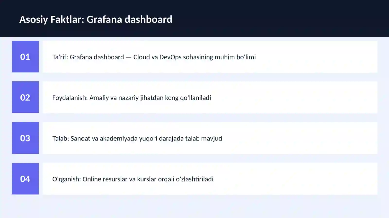 Grafana dashboard 3