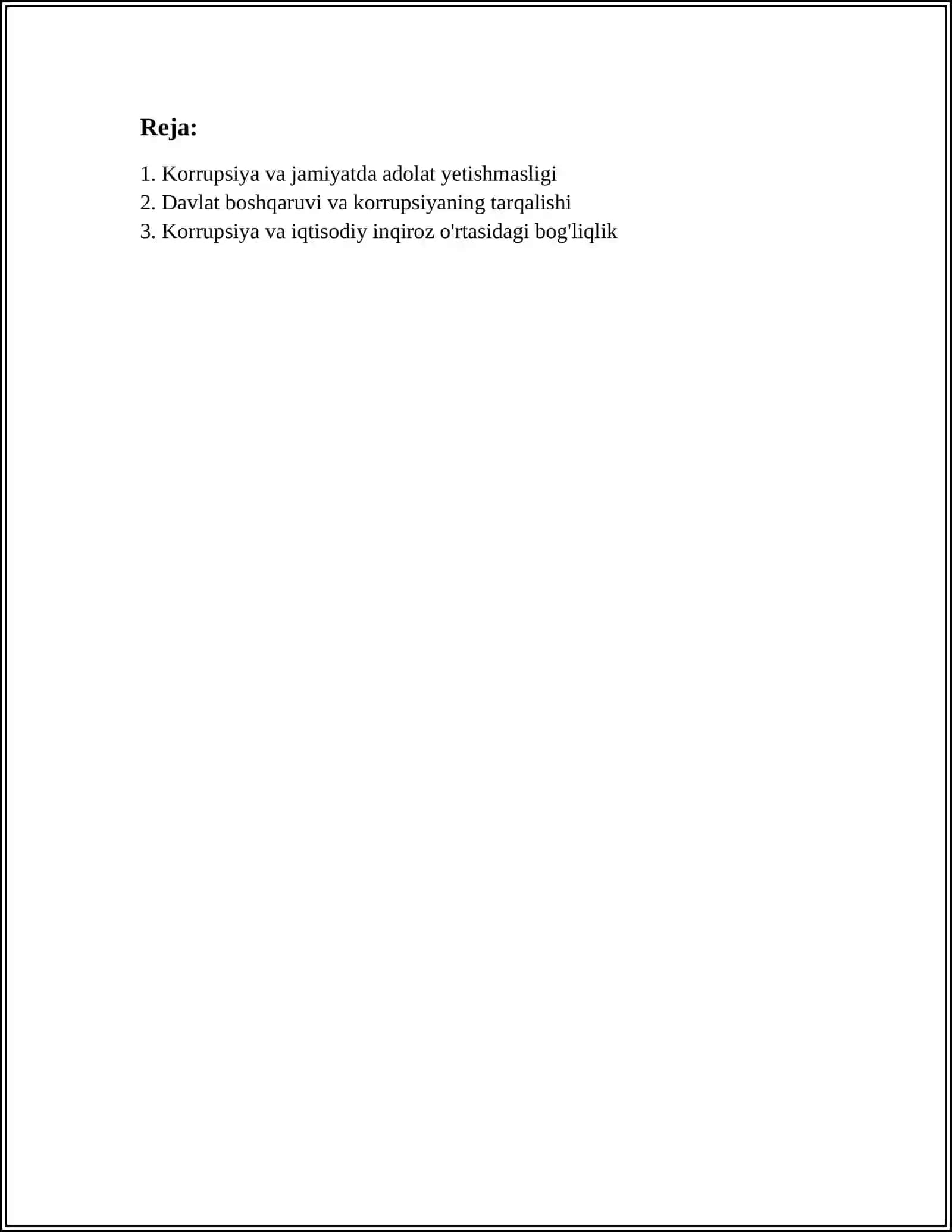 GLOBAL KORRUPSIYA IJTIMOIY-MAʼNAVIY INQIROZNING OQIBATLARI 3