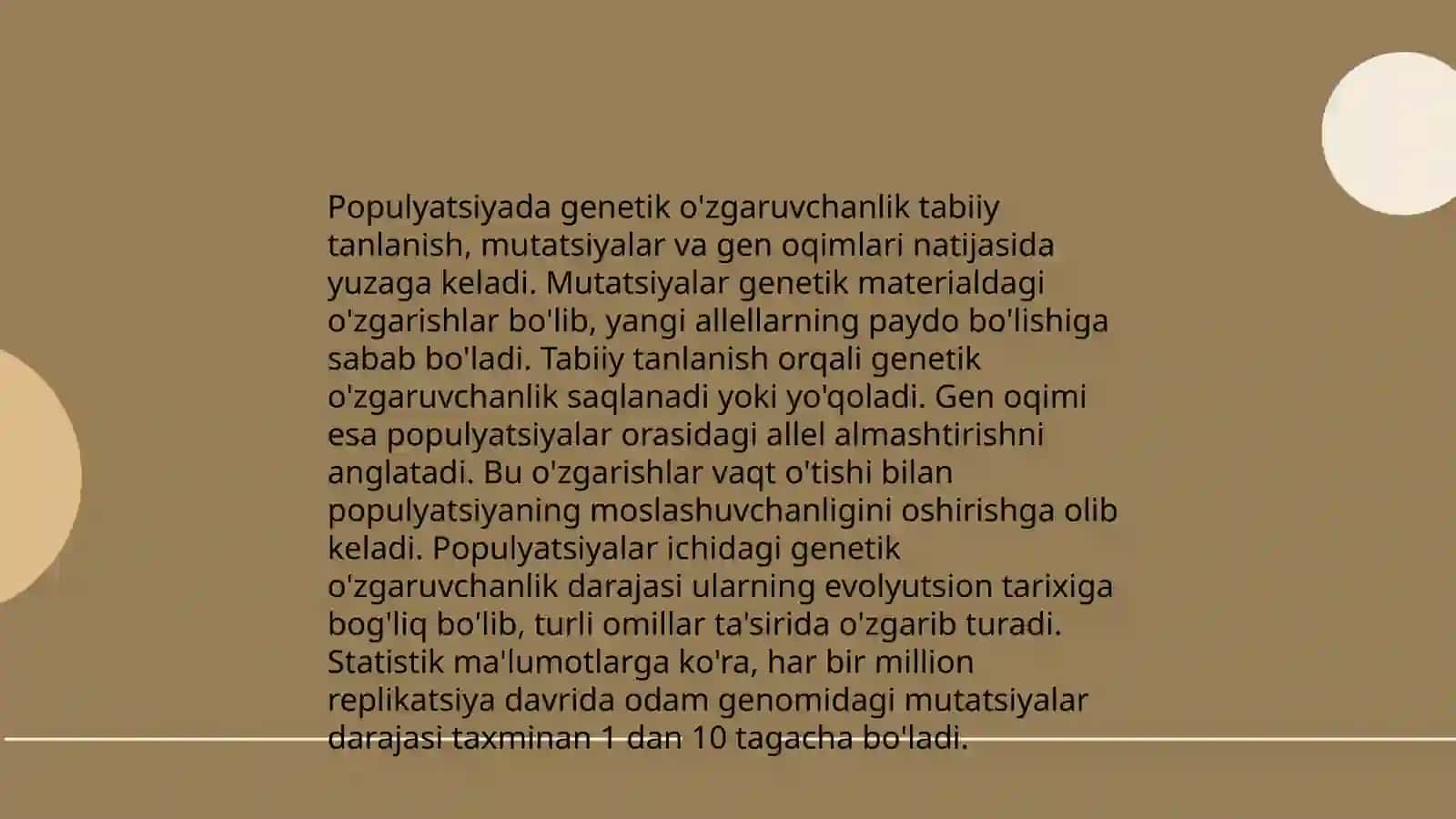Populatsiyada irsiylanish 3