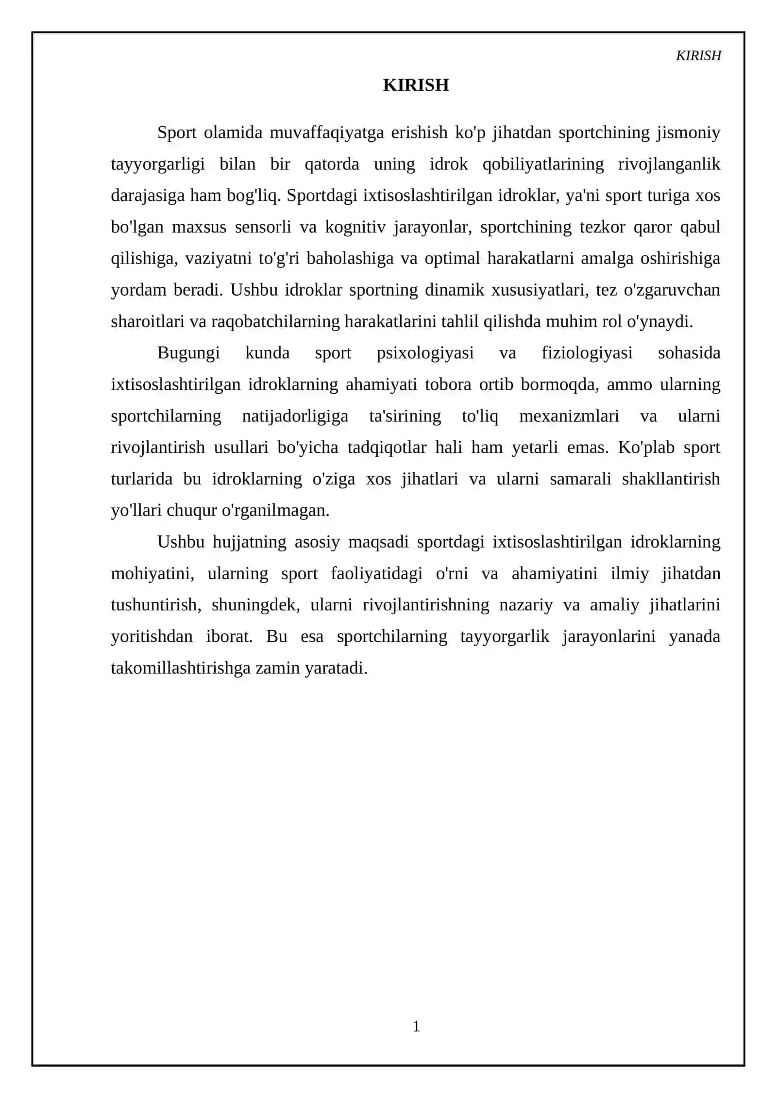 Sportdagi ixtisoslashtirilgan idroklar haqida tushuncha 3