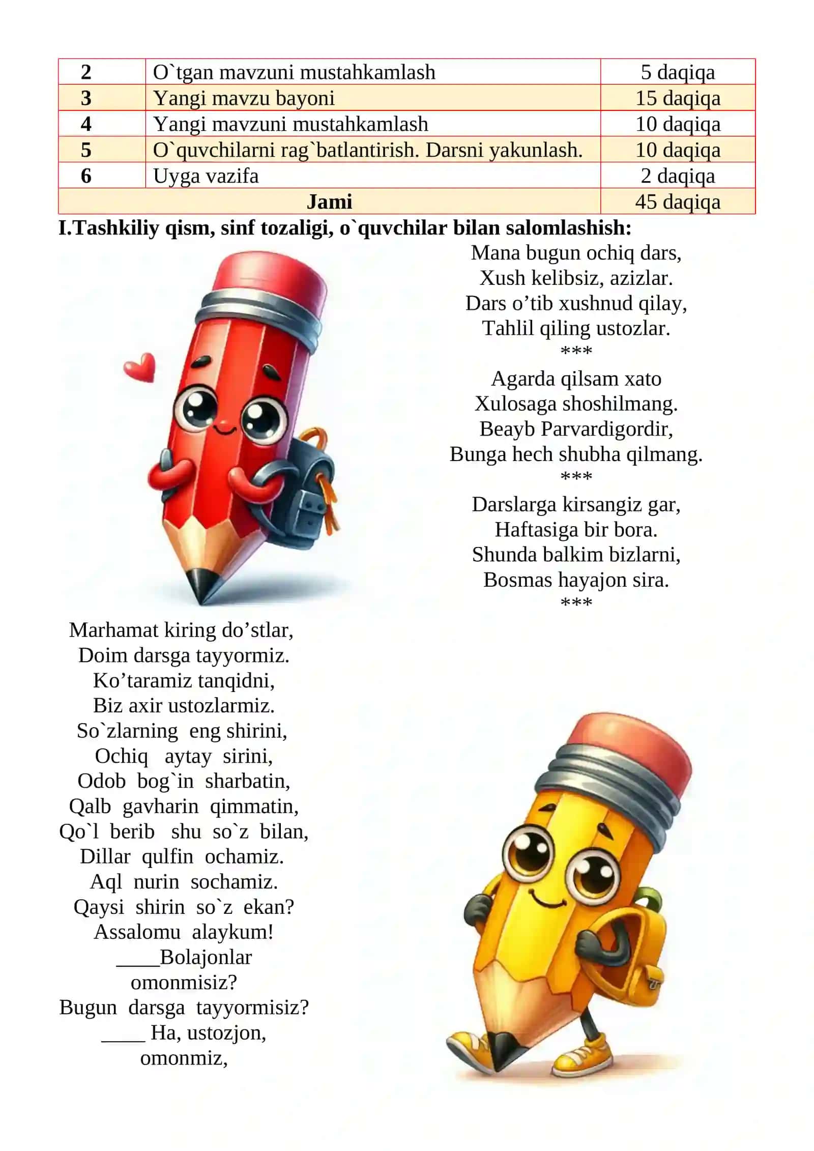 Kitobni do‘st bilganlar mavzusida 3-sinf O'qish fanidan dars ishlanmasi 3