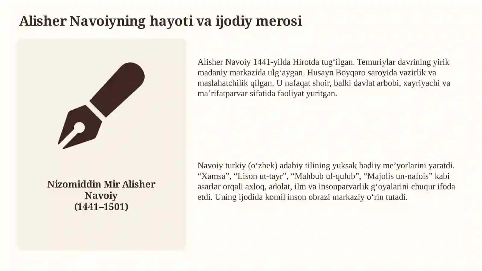 ALISHER NAVOIY IJODIDA KOMIL INSON G‘OYASI 3