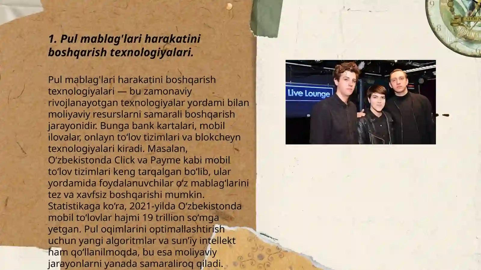 Pul mablag'lari harakatini tezlashtirish imkoniyatlarini aniqlash 3