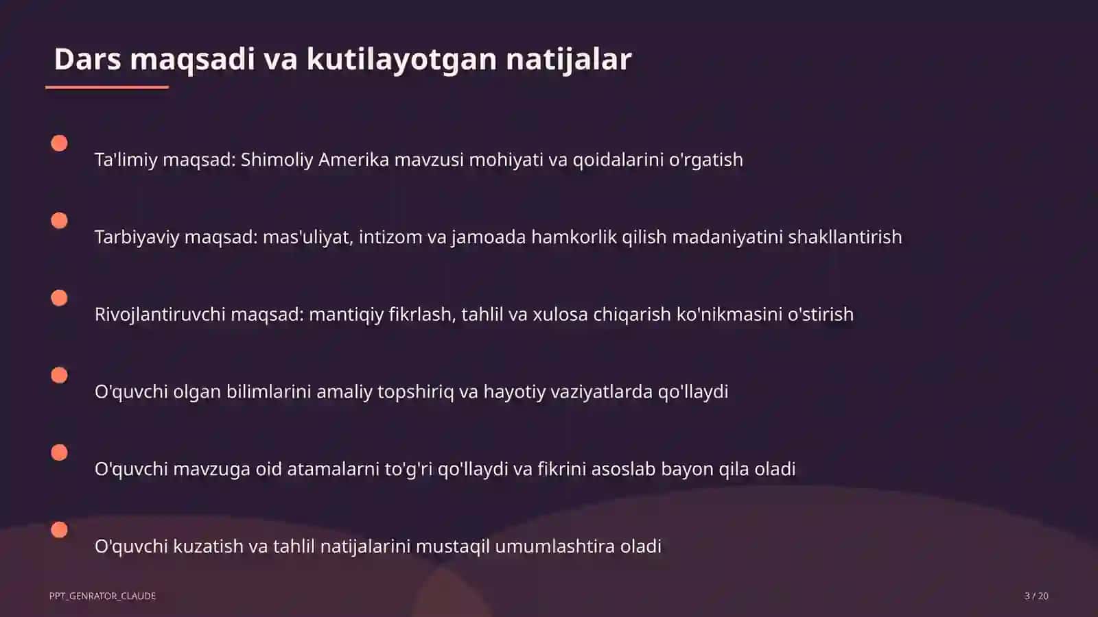 Shimoliy Amerika (7-sinf) 1