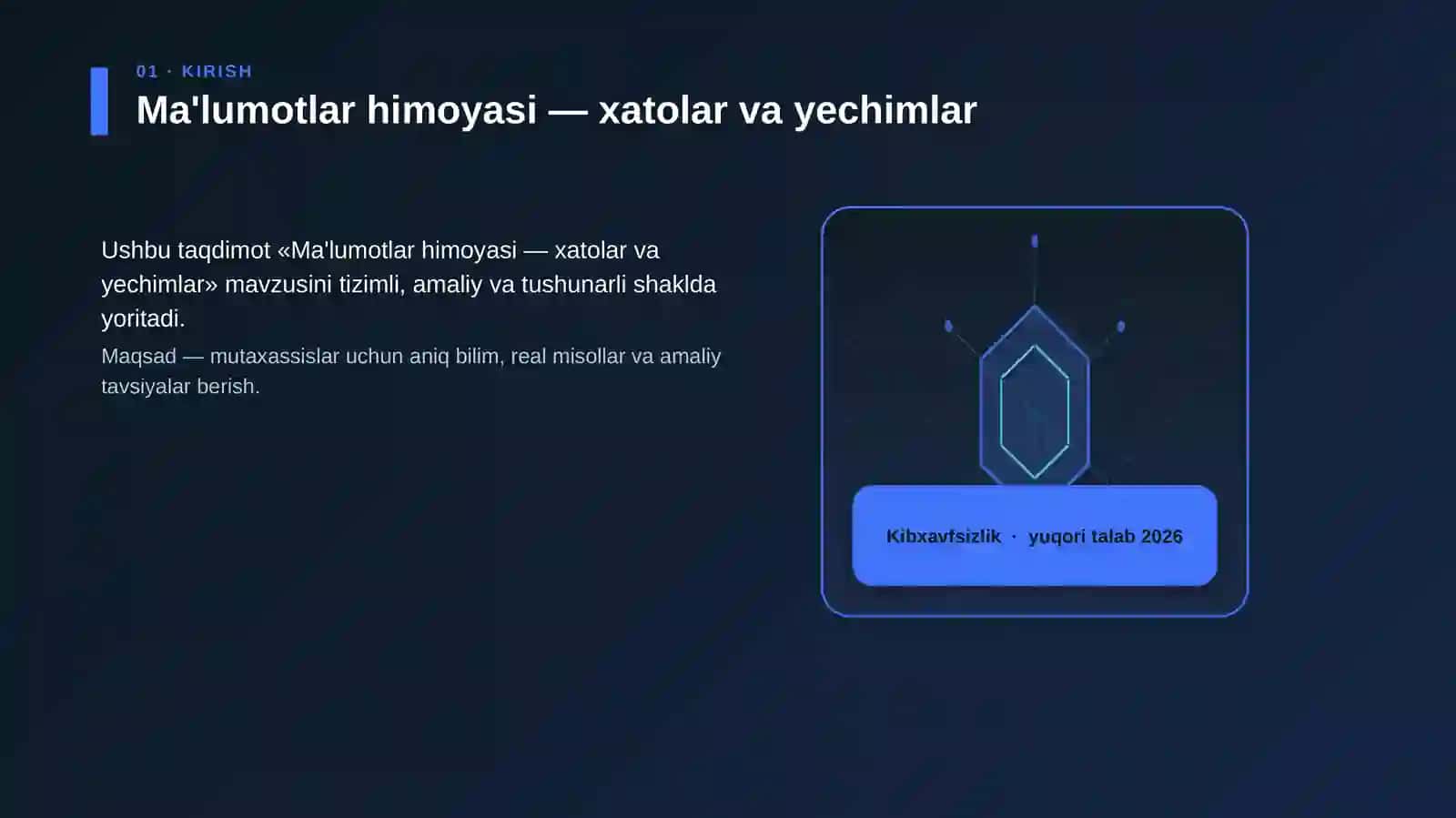 Ma'lumotlar himoyasi — xatolar va yechimlar 3
