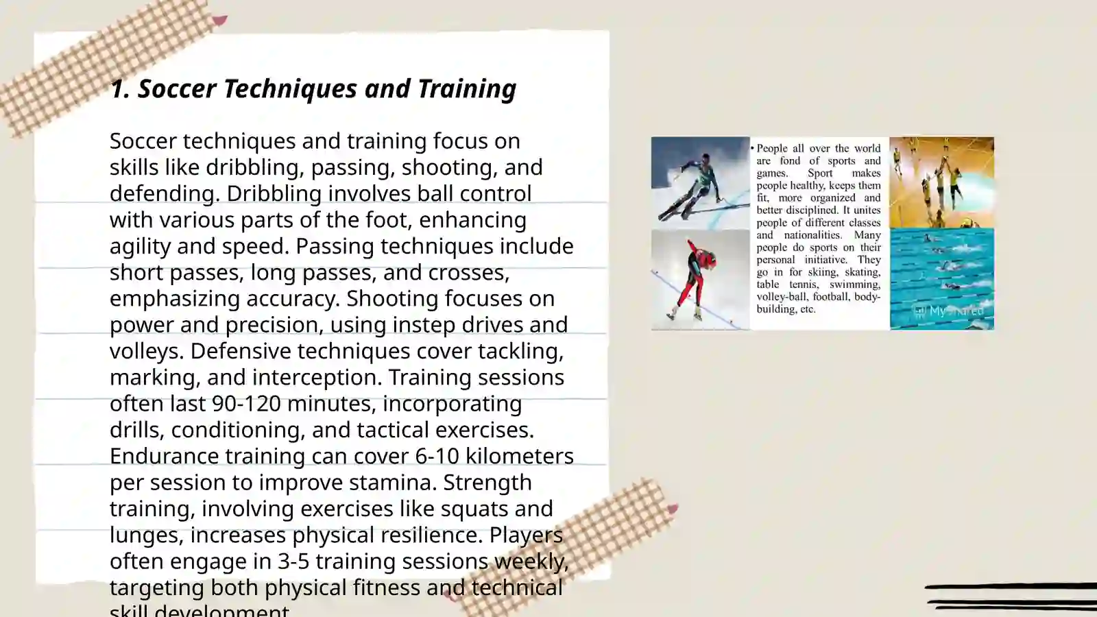 Soccer Techniques and Training 3