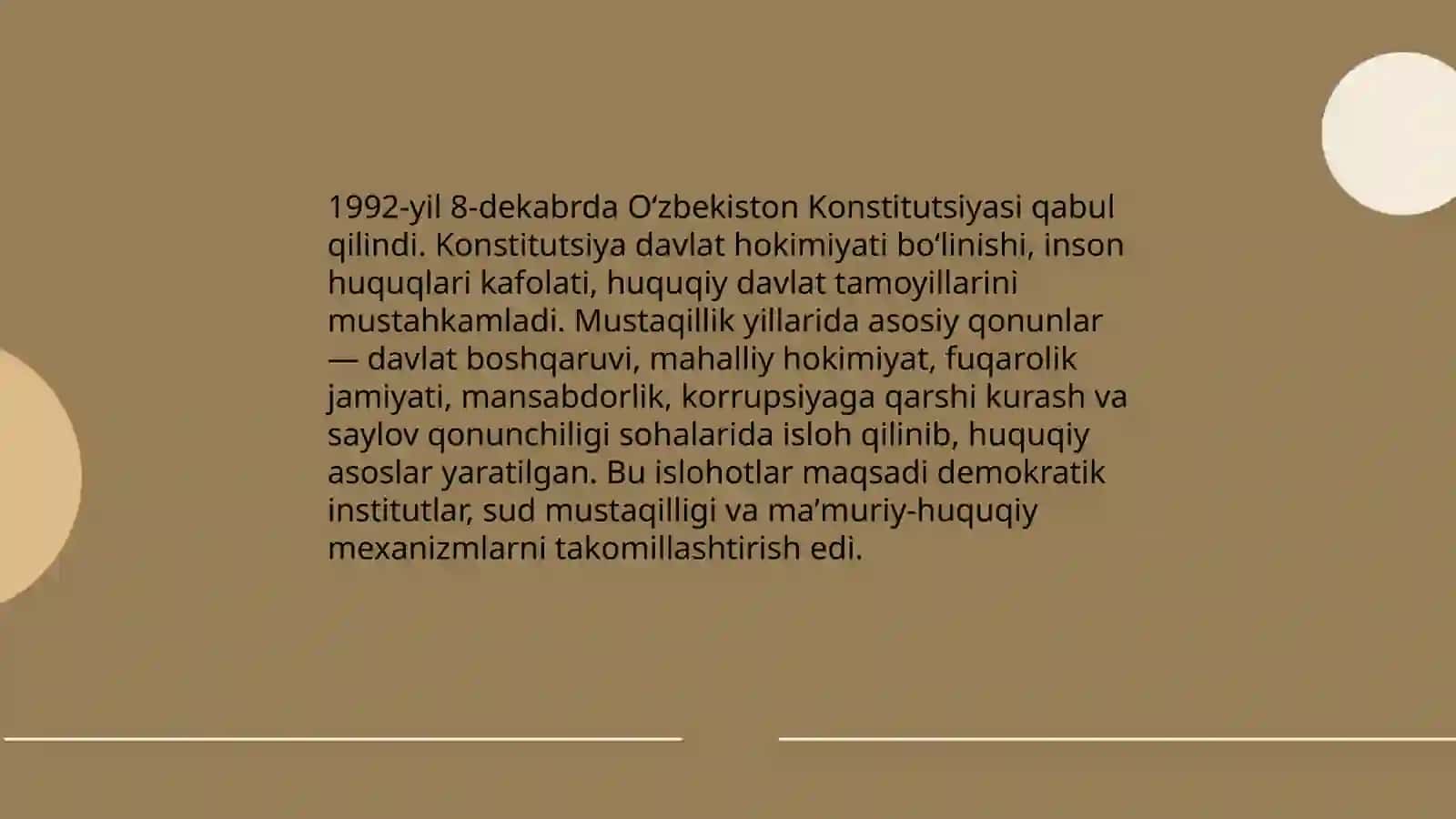 Mustaqillik yillarida Oʻzbekistonda davlat boshqaruvi tizimida amalga oshirilgan islohotlar 3