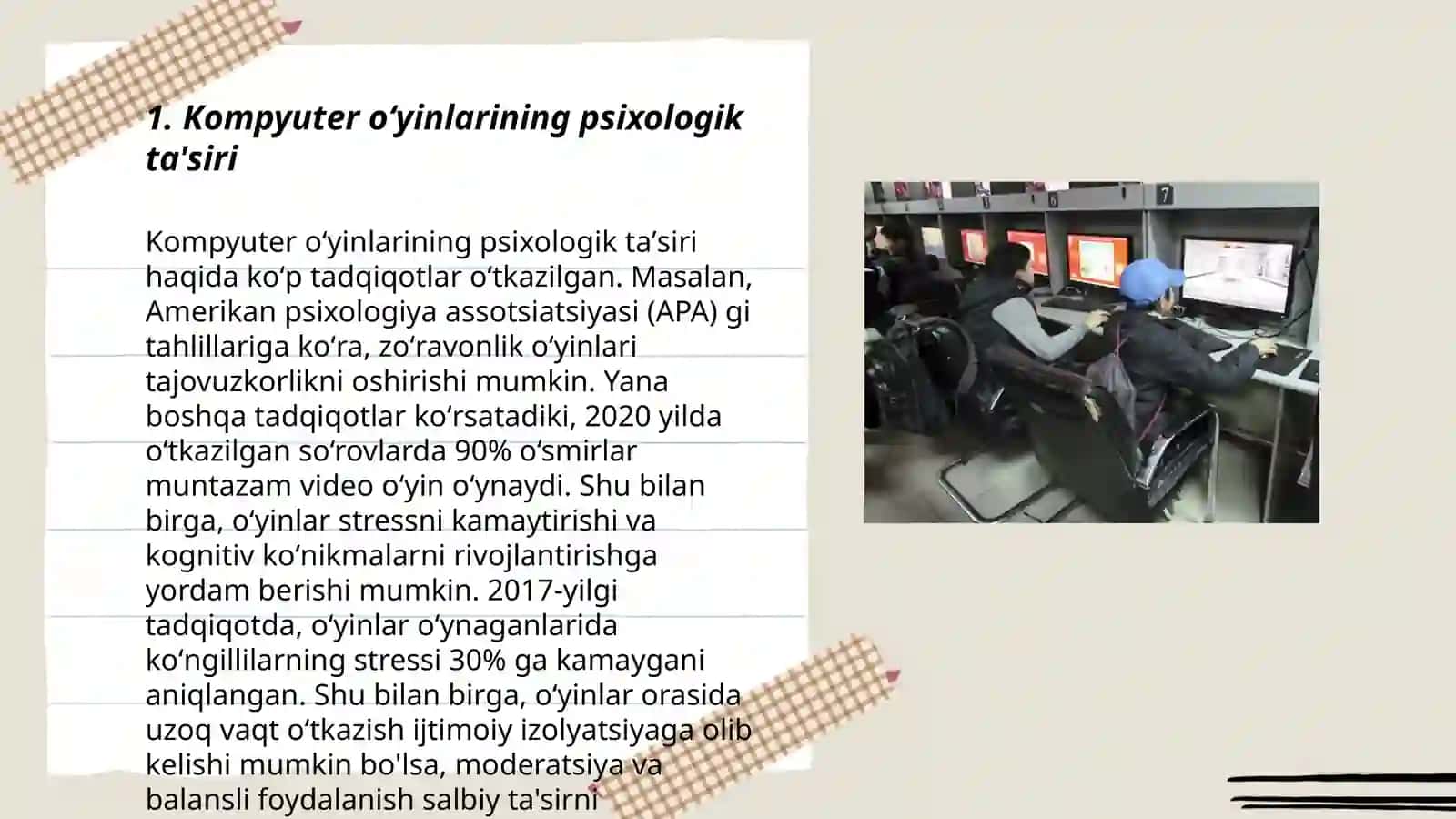 Kompyuter oʻyinlari -manqurtlik vositasi 3