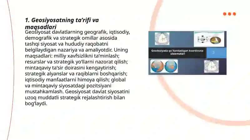 Geosiyosatning asosiy g'oyalari va tamoyillari 3