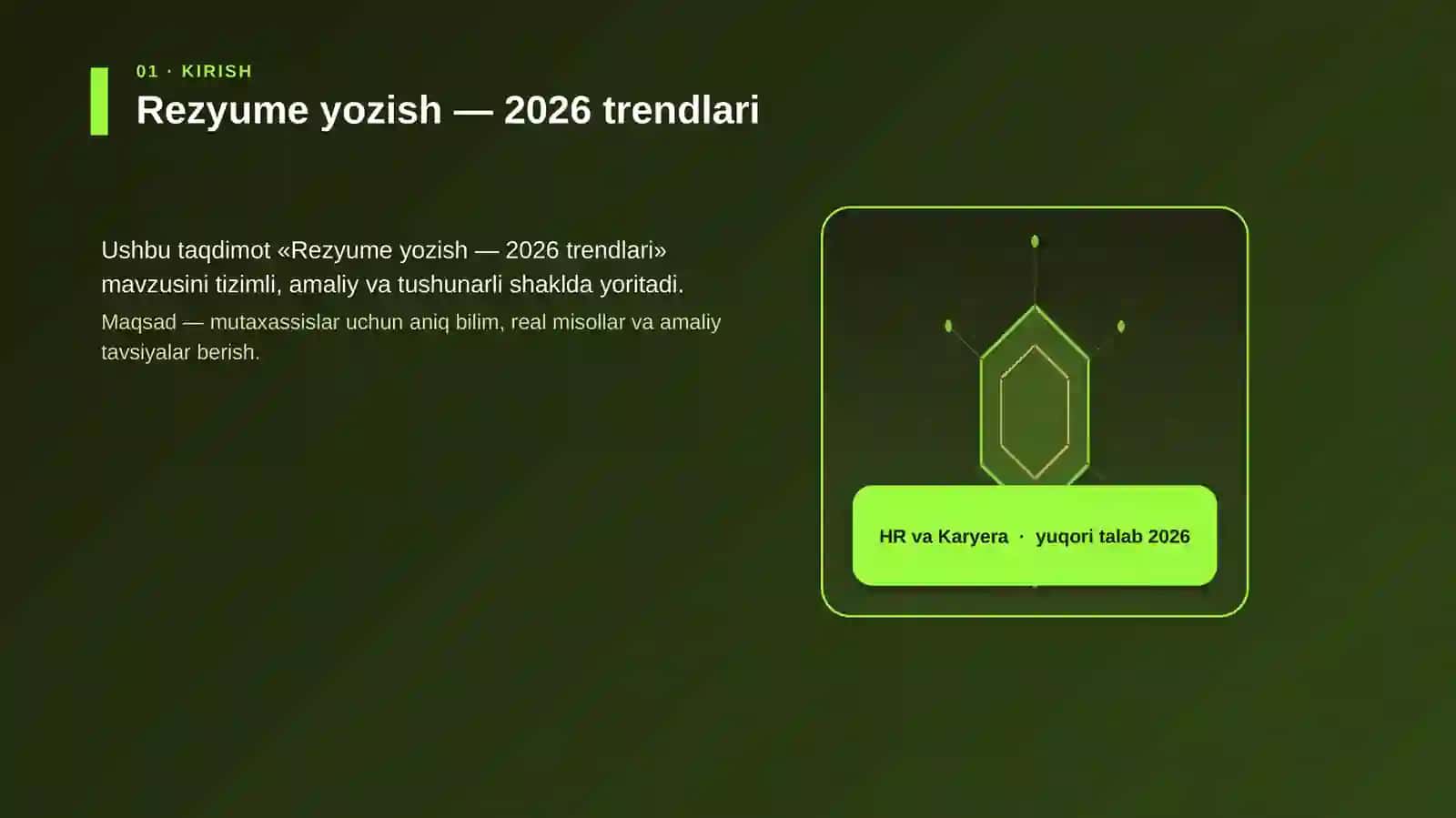 Rezyume yozish — 2026 trendlari 3