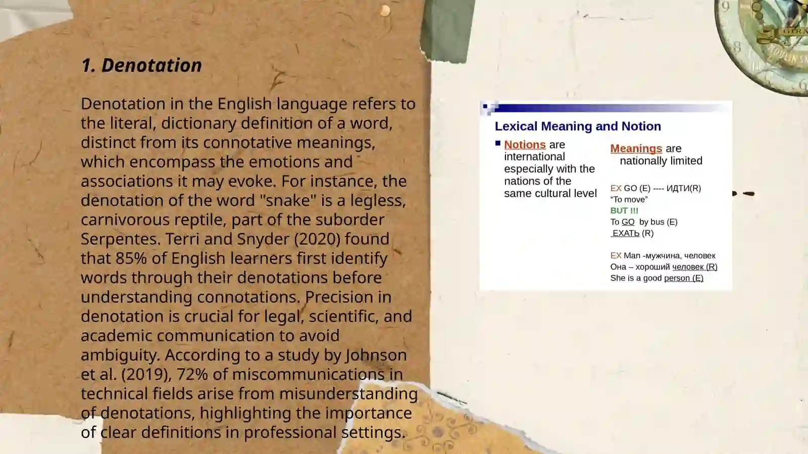 Lexical meaning 3