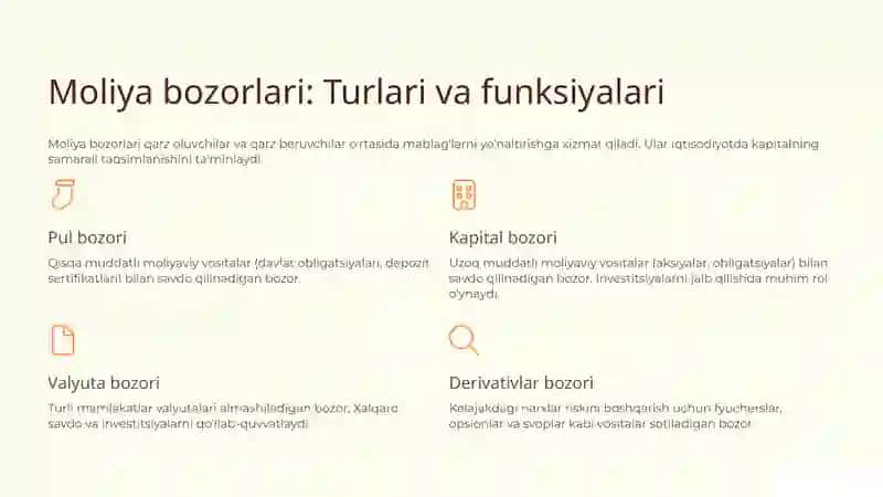 Moliya Tizimi: Asoslar va Kelajak 3