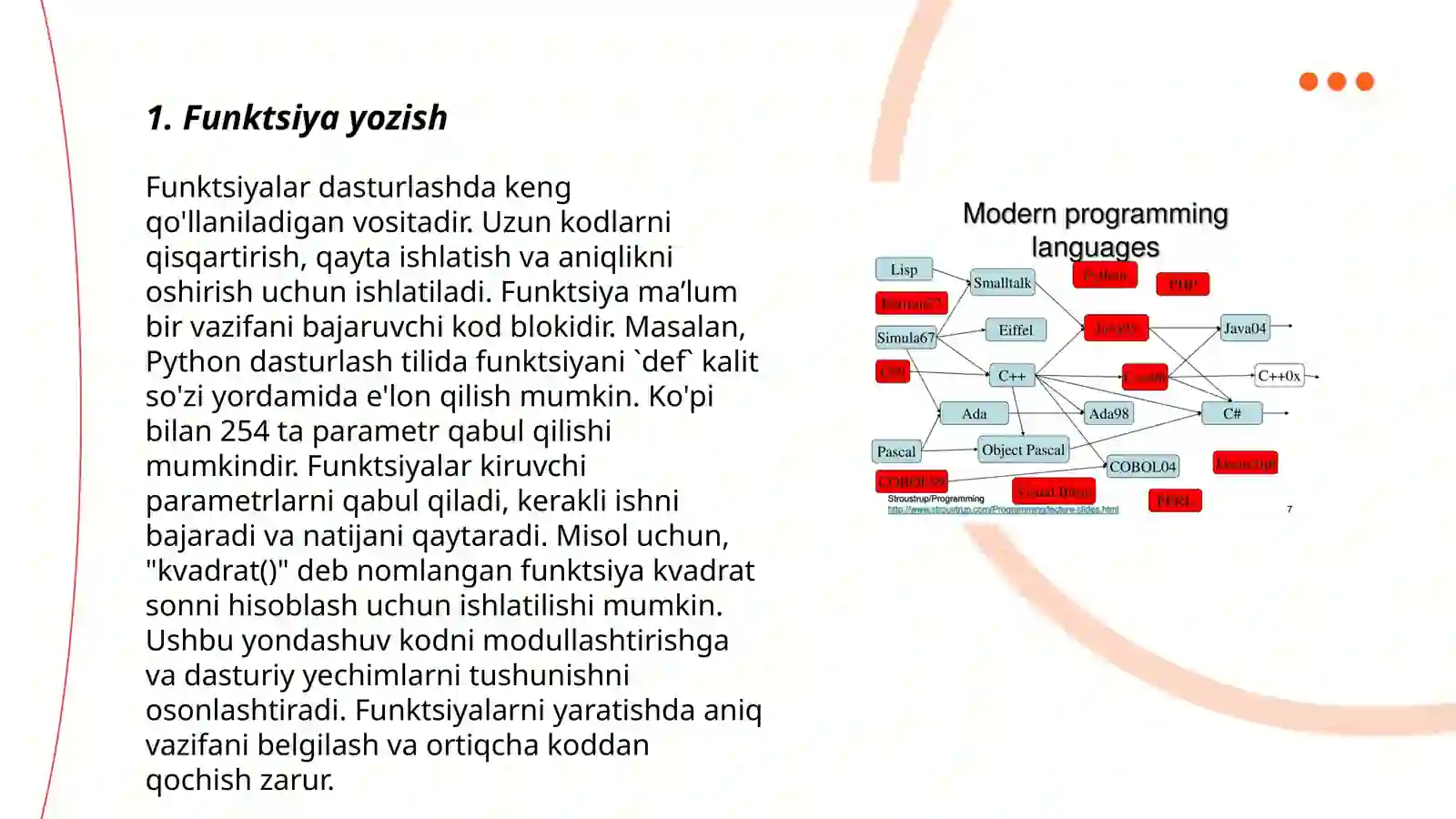 C ++da dasturlash tilida funksiyami 3