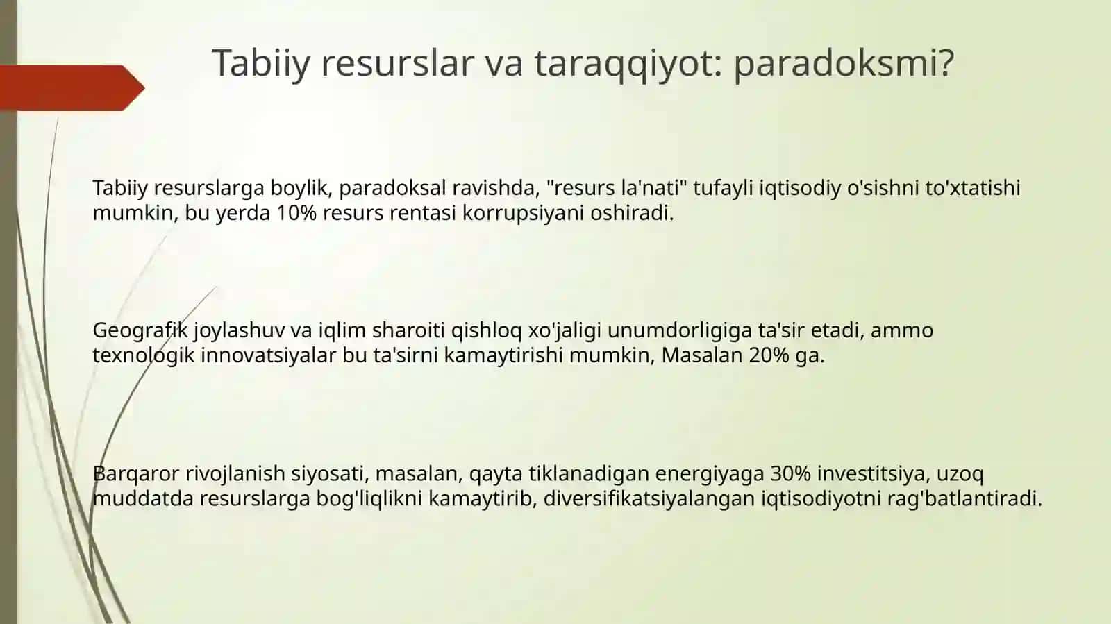 Tabiiy resurslar va taraqqiyot: paradoksmi? 3