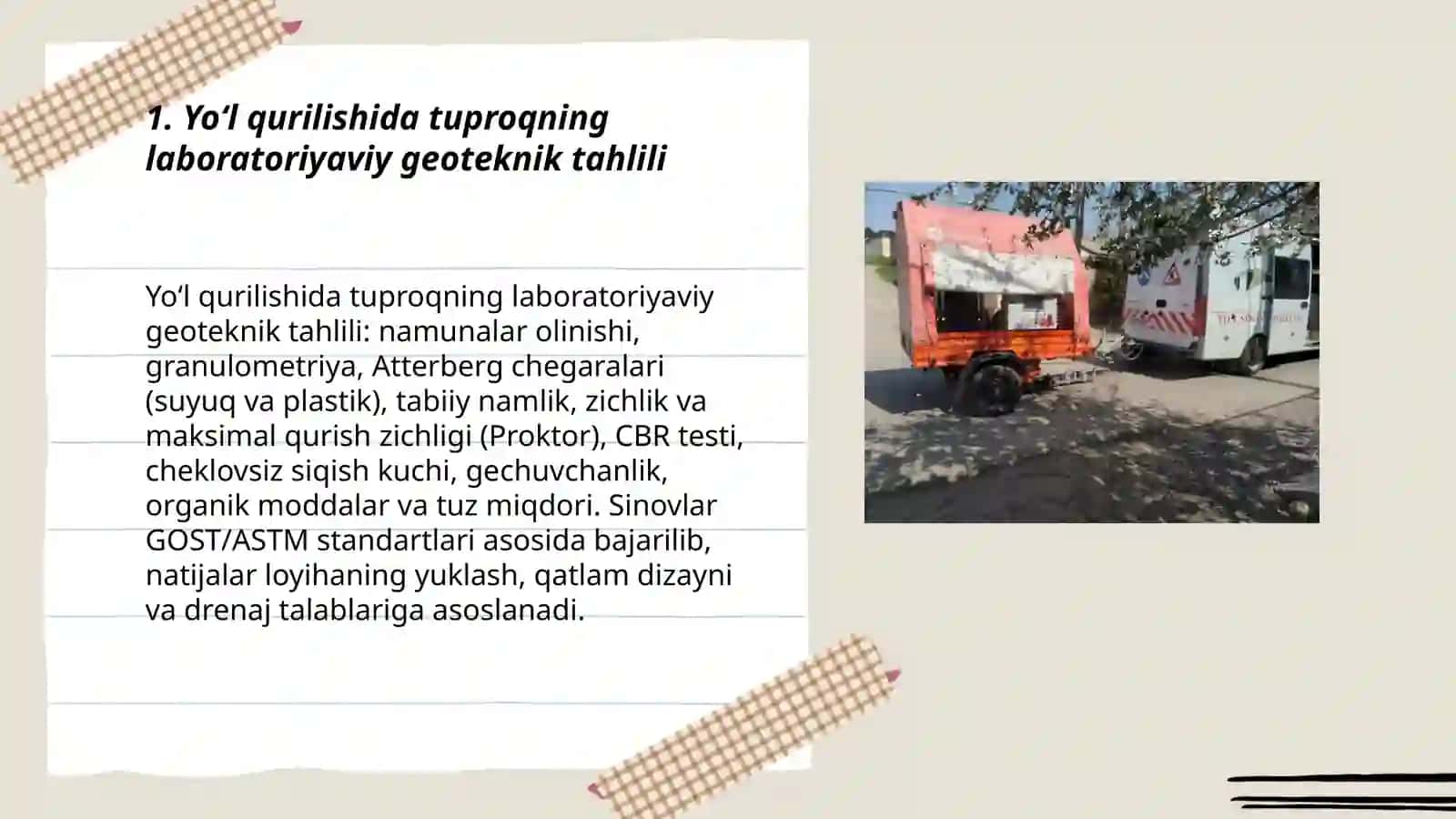 Yo'l qurilishida tuproqning laboratoriyaviy geoteknik tahlili 3