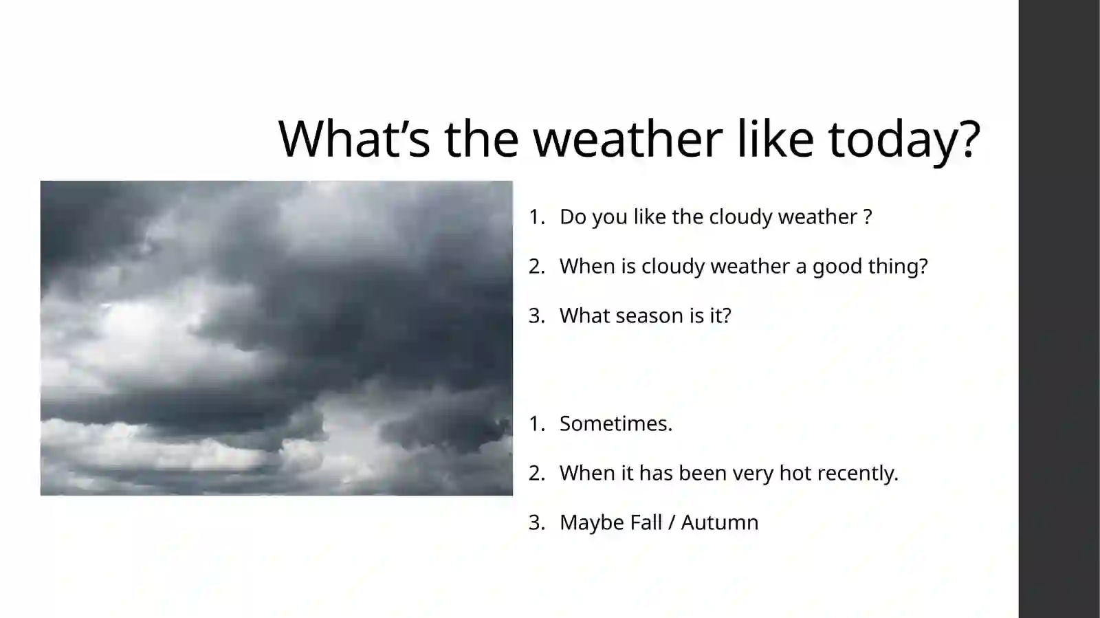 Weather and Clothes 3
