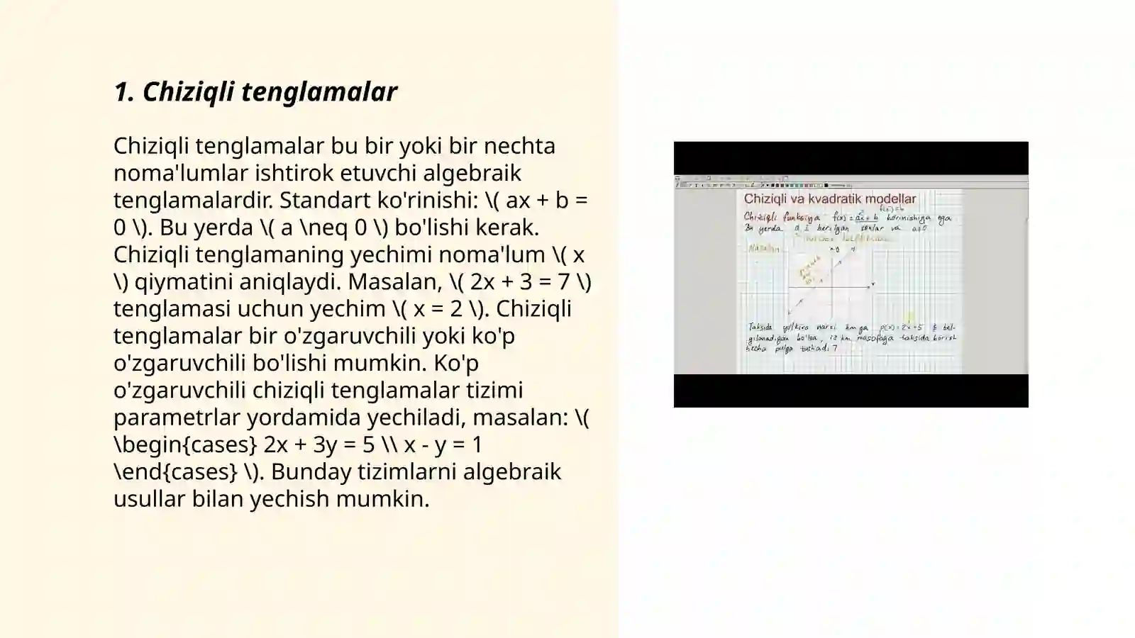 Chiziqli formalar 3