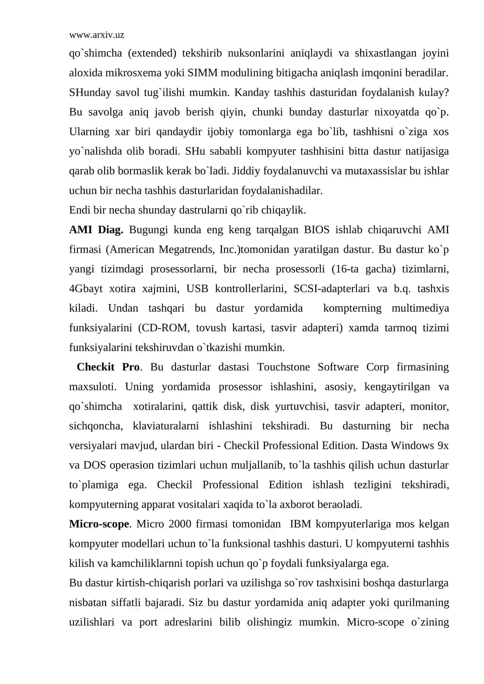 Tashxis dastur dastalari 3