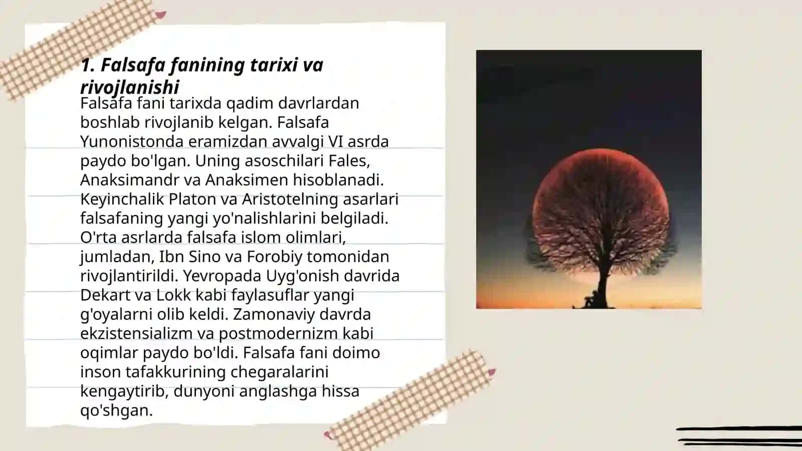 Falsafa fani va uni jamiyatda tutgan o'rni 3