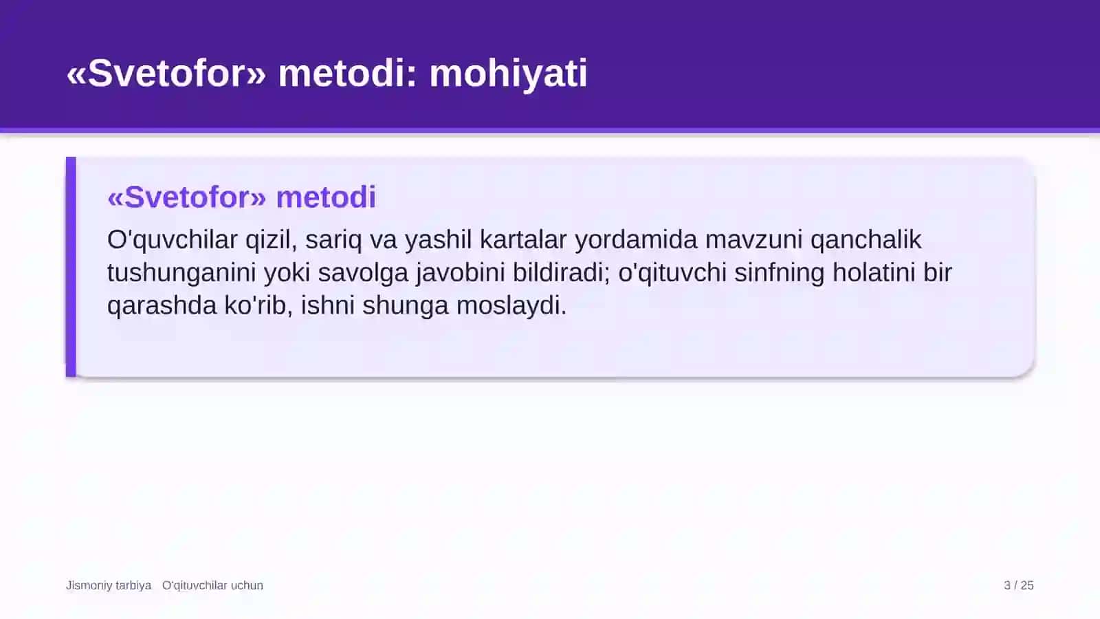 jismoniy tarbiya darslarida svetofor metodidan foydalanish 6199 3