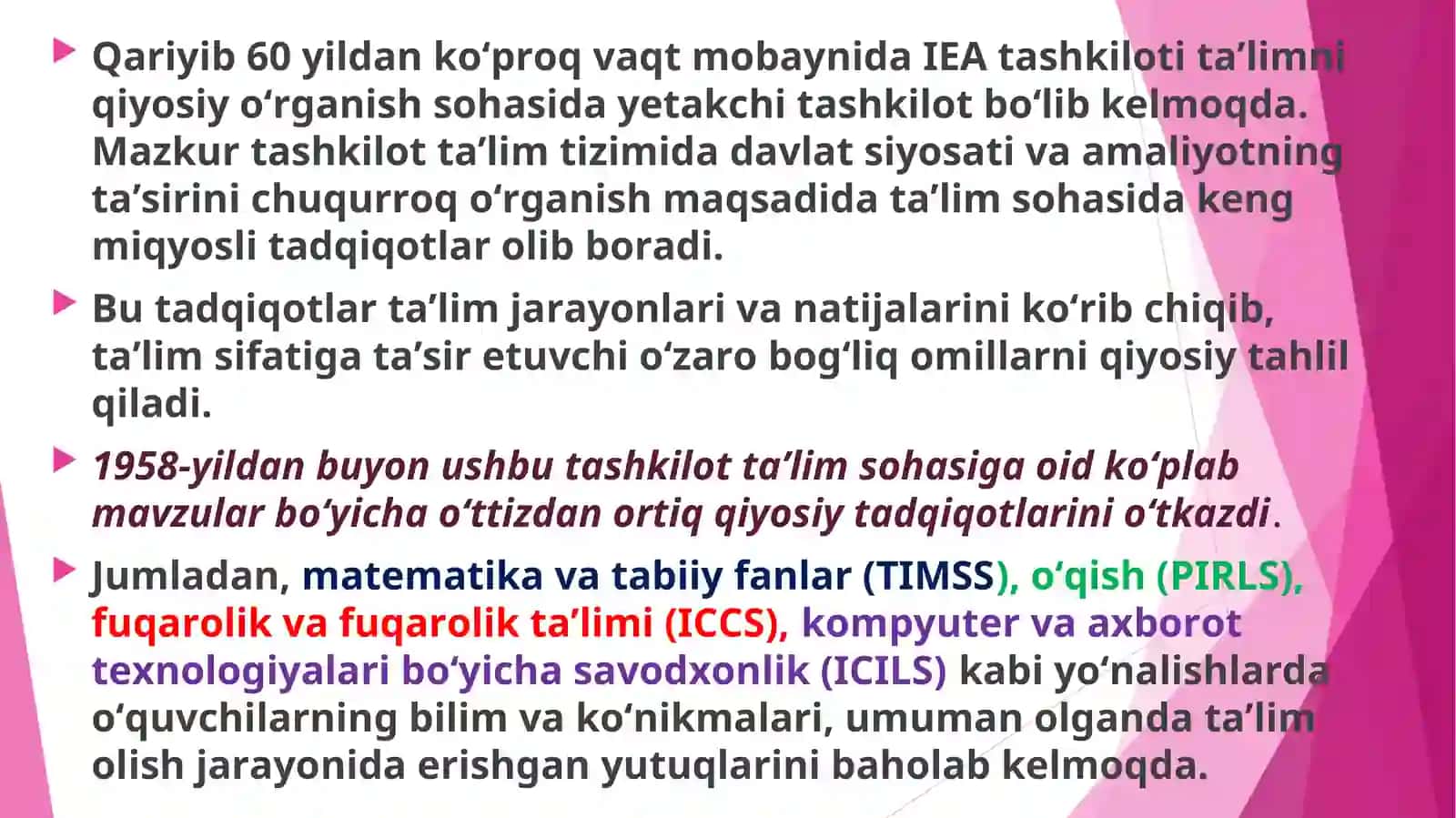 Baholash maqsadlari va turlari 3