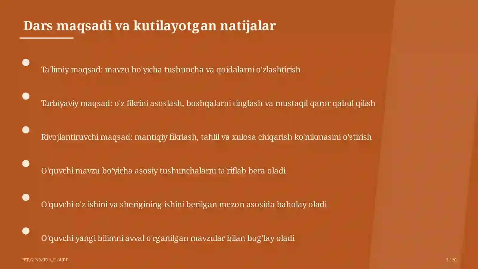 Me'morchilik yodgorliklari: Registon va Ichan-qal'a (6-sinf) 3