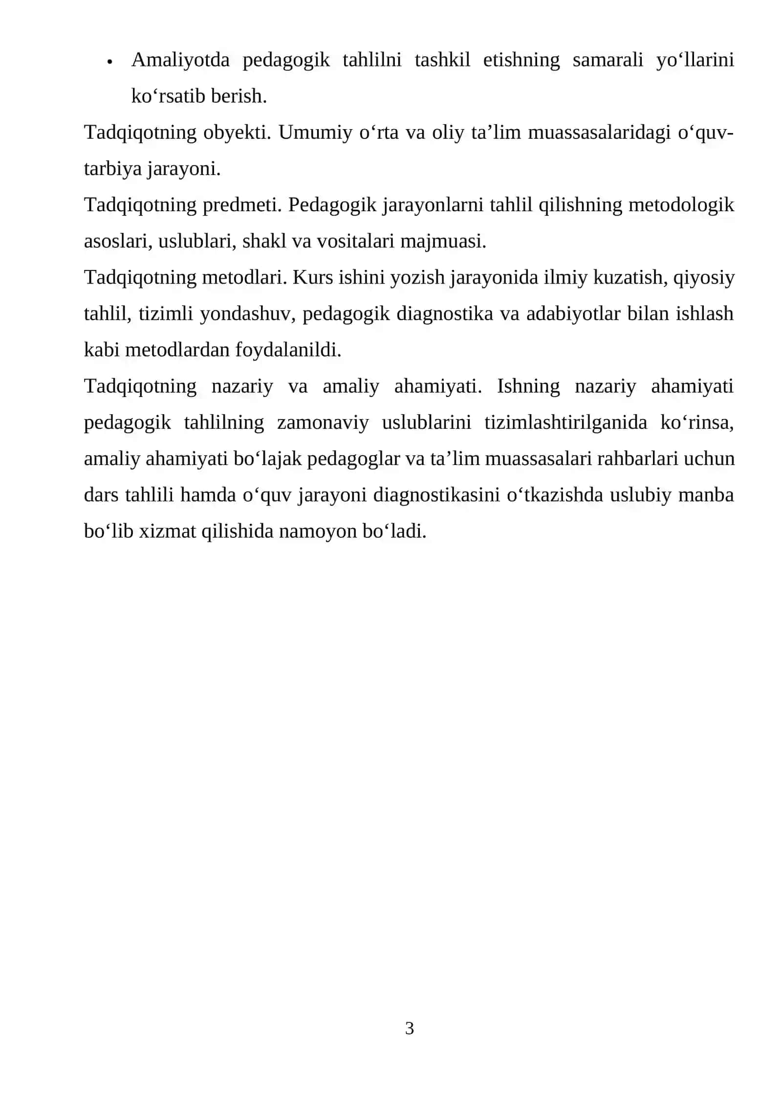 PEDAGOGIK TAHLIL: METODOLOGIYASI VA USLUBLAR 3