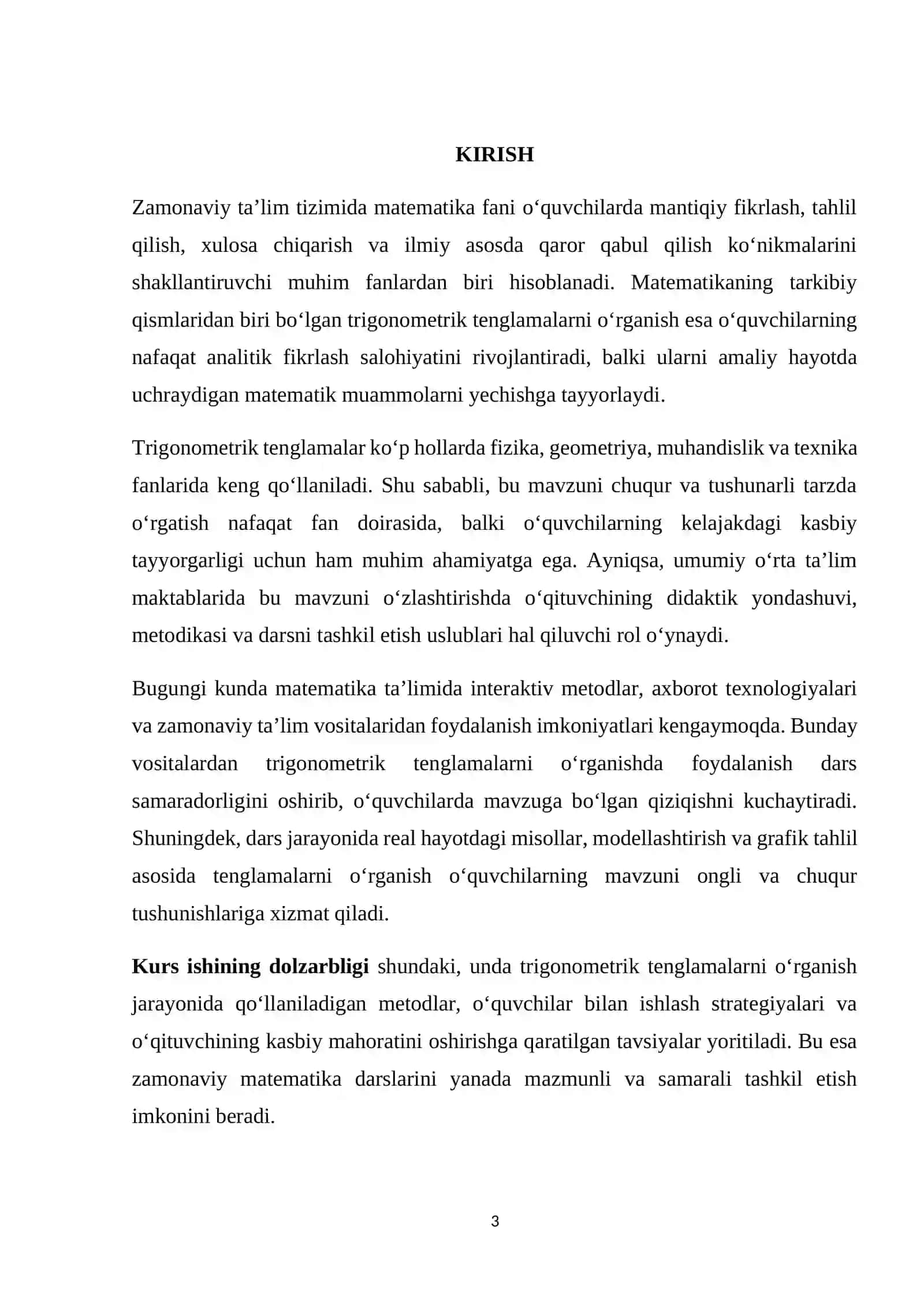 Trigonometrik tenglamalarni yechish metodikasi 3