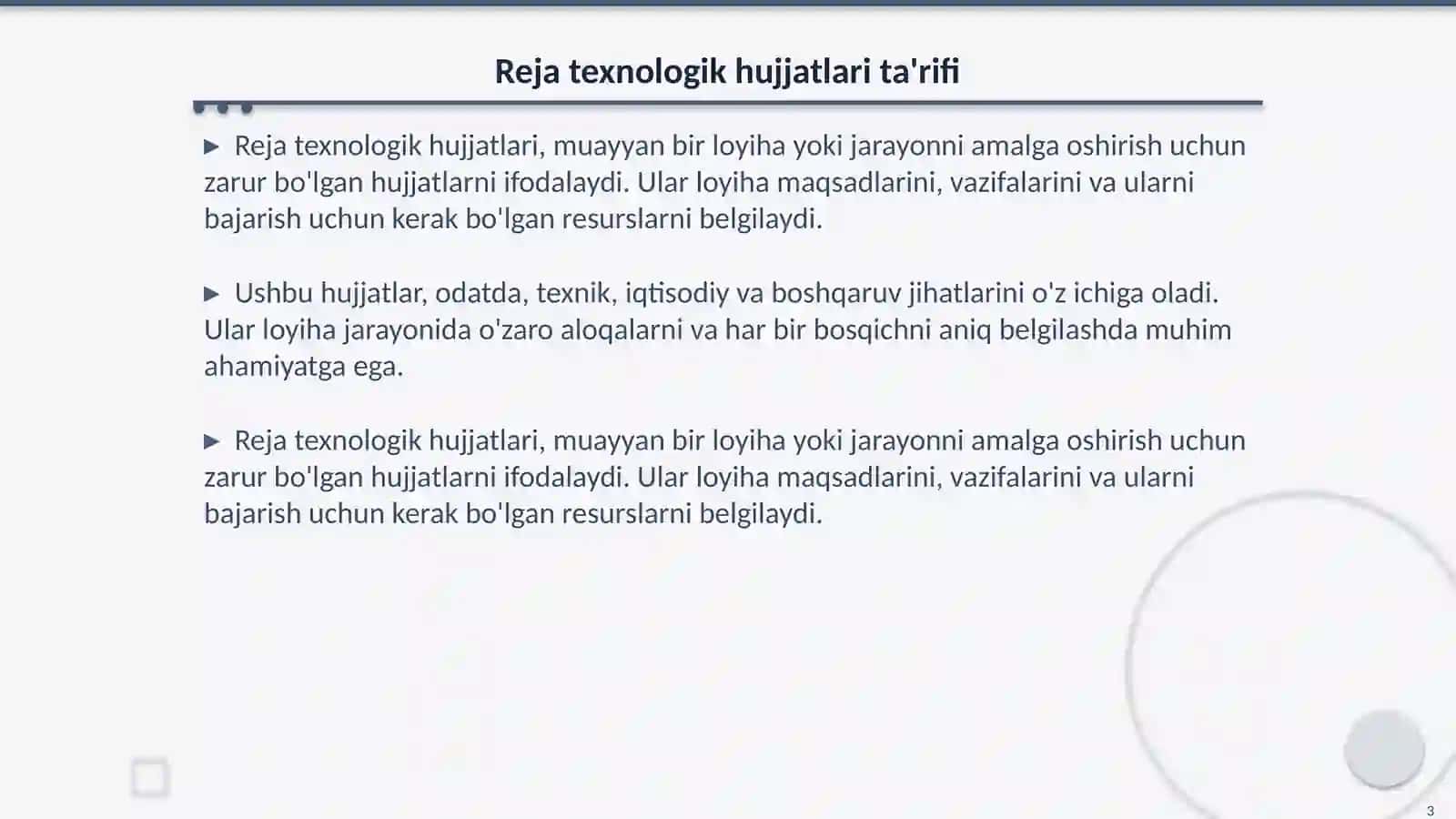 Reja Texnologik Hujjatlarining Qurilmasi va Tushunchasi 3